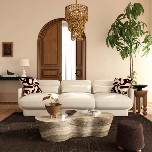 Azalea 90.5" Performance Velvet Sofa - Image 2