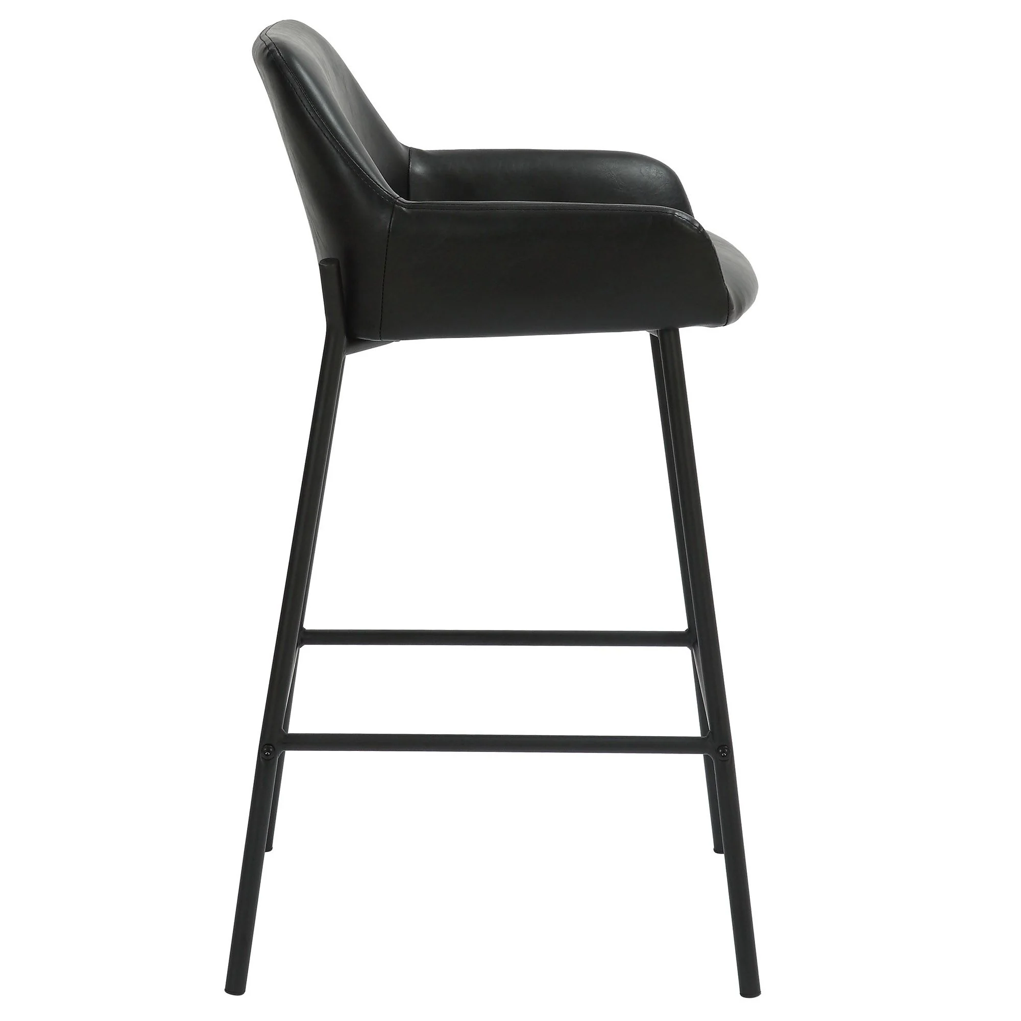 Baily 26" Counter Stool, set of 2, in Black - Image 4