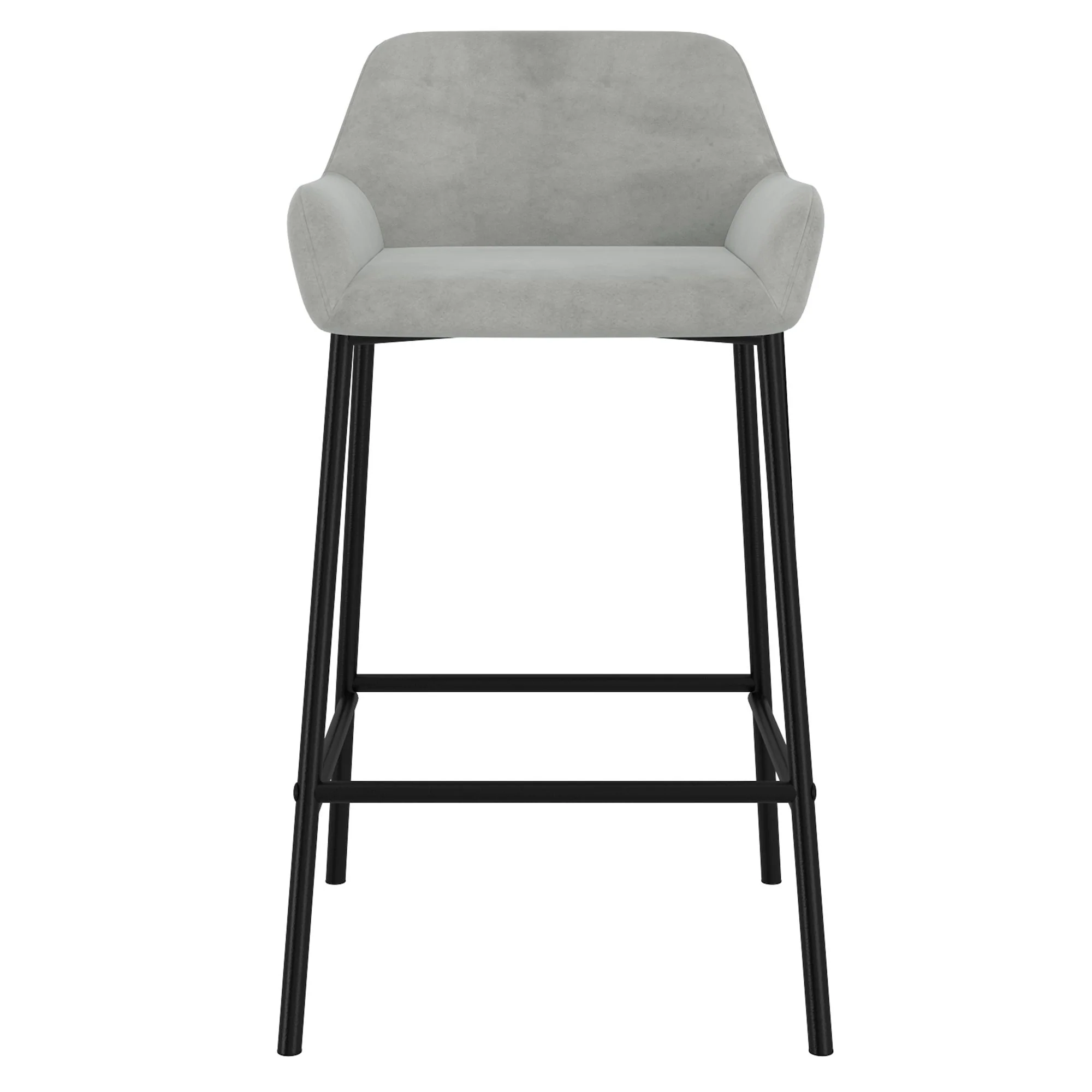 Baily 26" Counter Stool, set of 2, in Grey and Black - Image 5