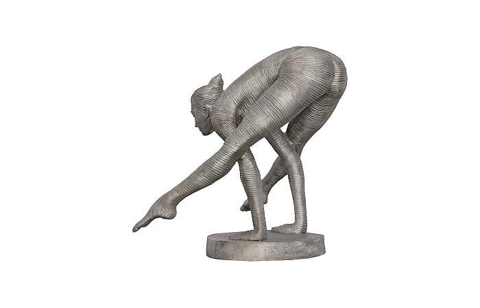 Balancing Body Sculpture, Aluminum - Image 3
