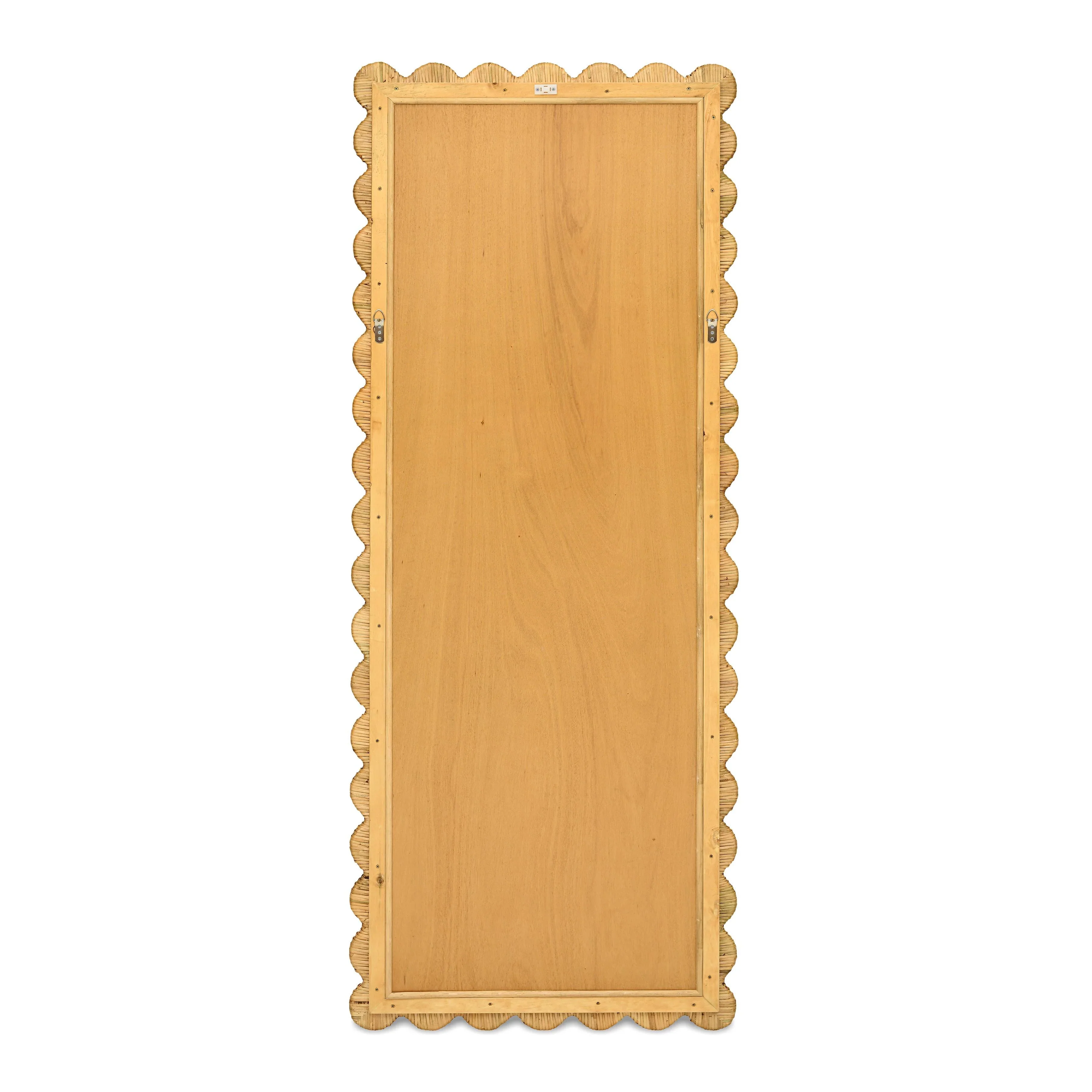 Bama 29.1" x 75" Long Natural Rattan Wall Mirror - Image 4