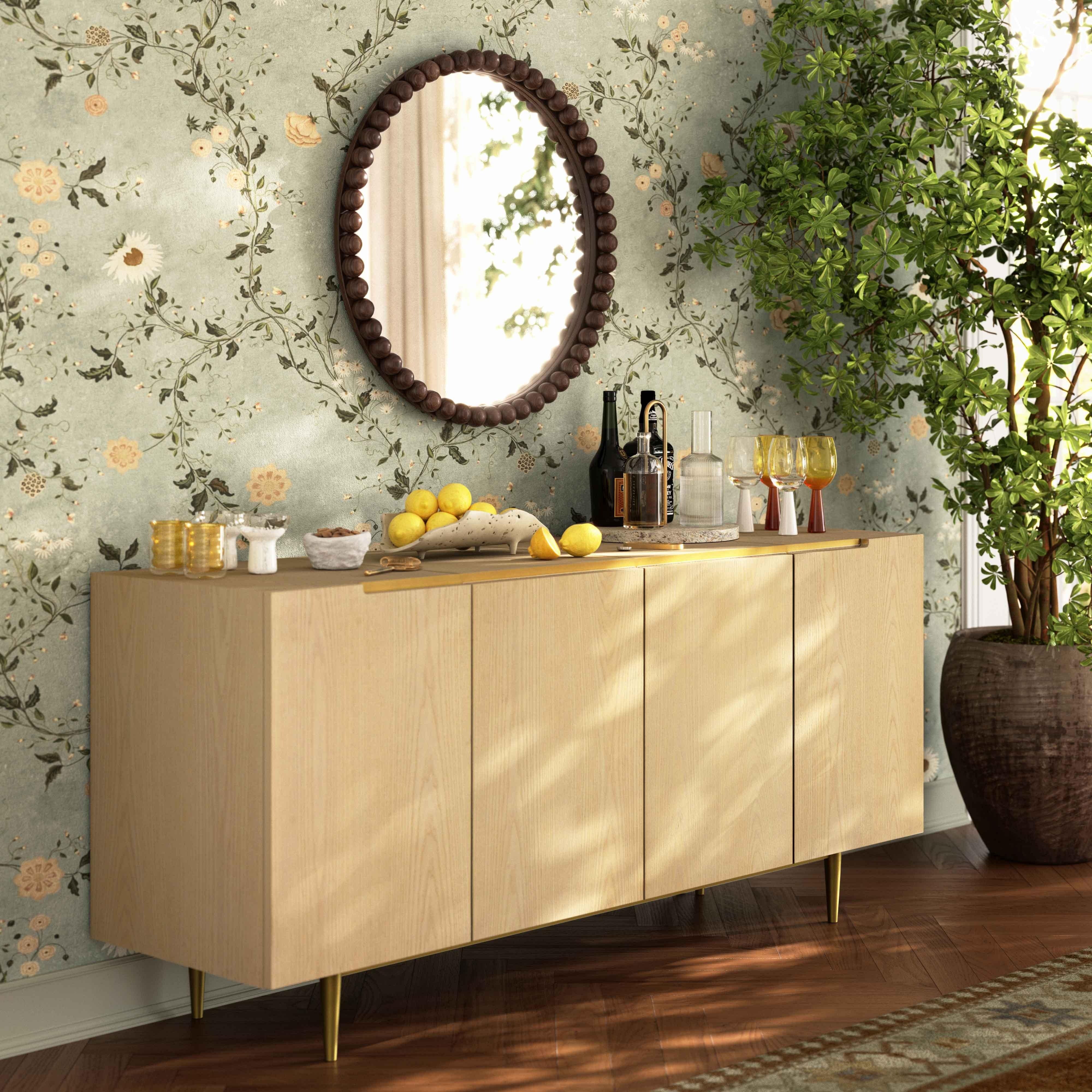 Baria Black Wooden Mirror - Image 8