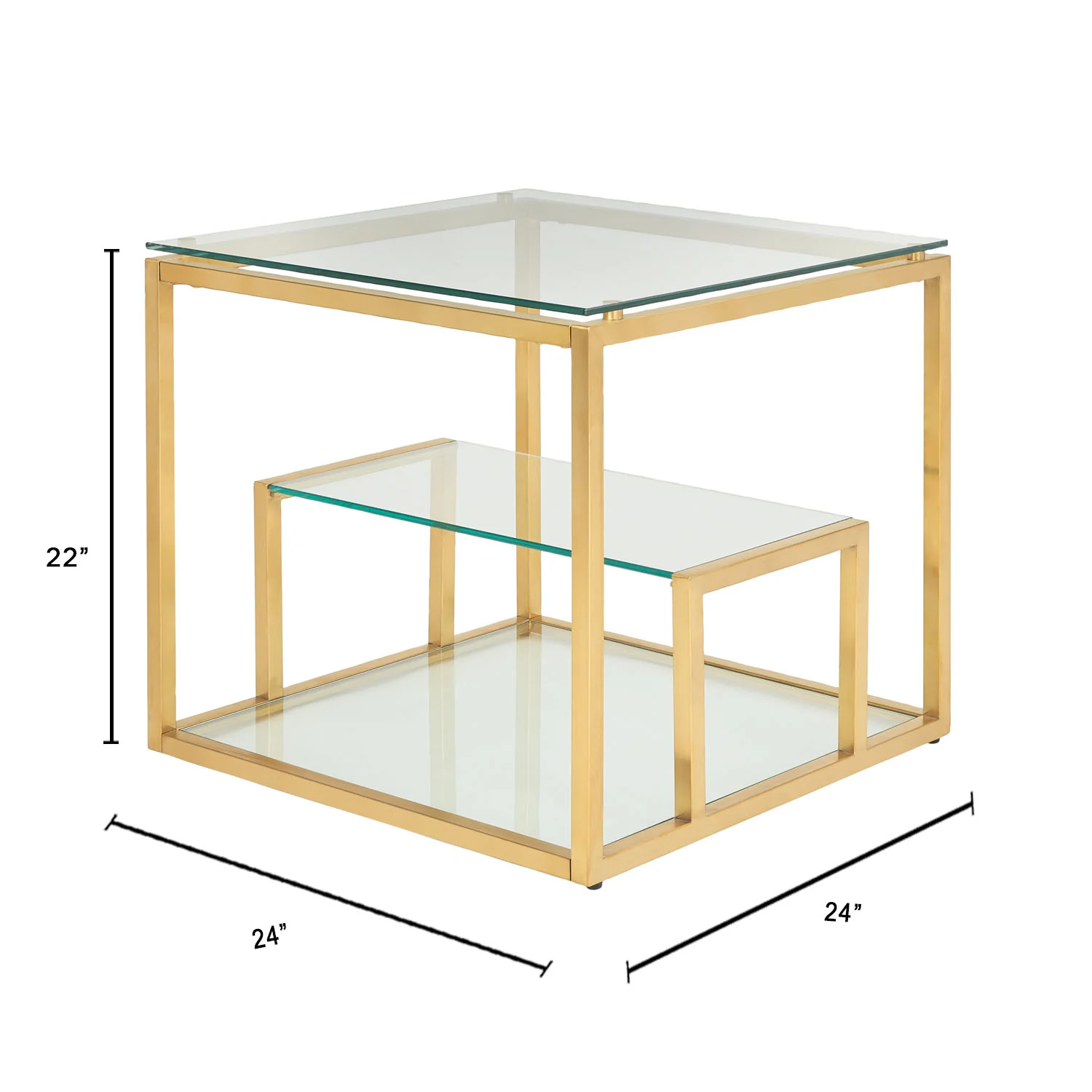 Barolo Gold End Table - Image 7