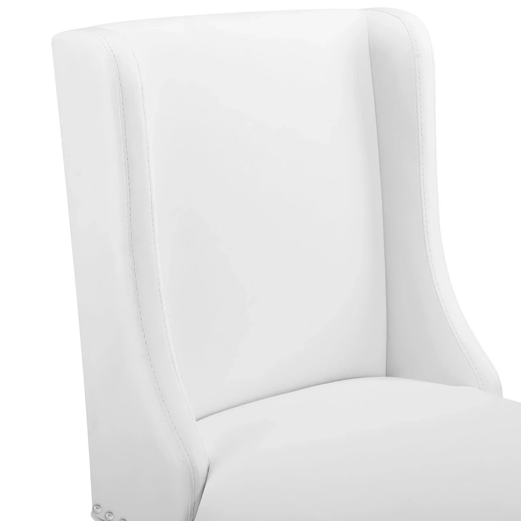 Baron Faux Leather Counter Stool in White - Image 8