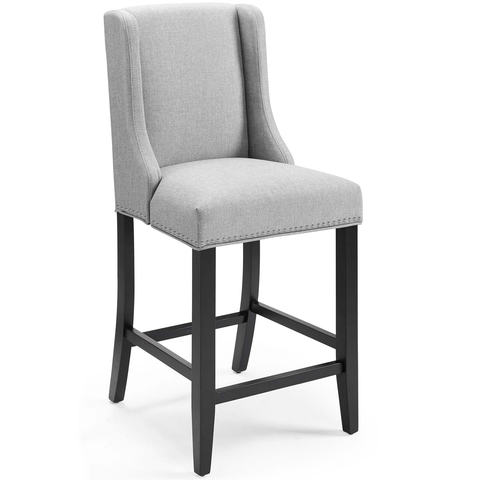 Baron Upholstered Fabric Counter Stool Set of 2 - Image 3