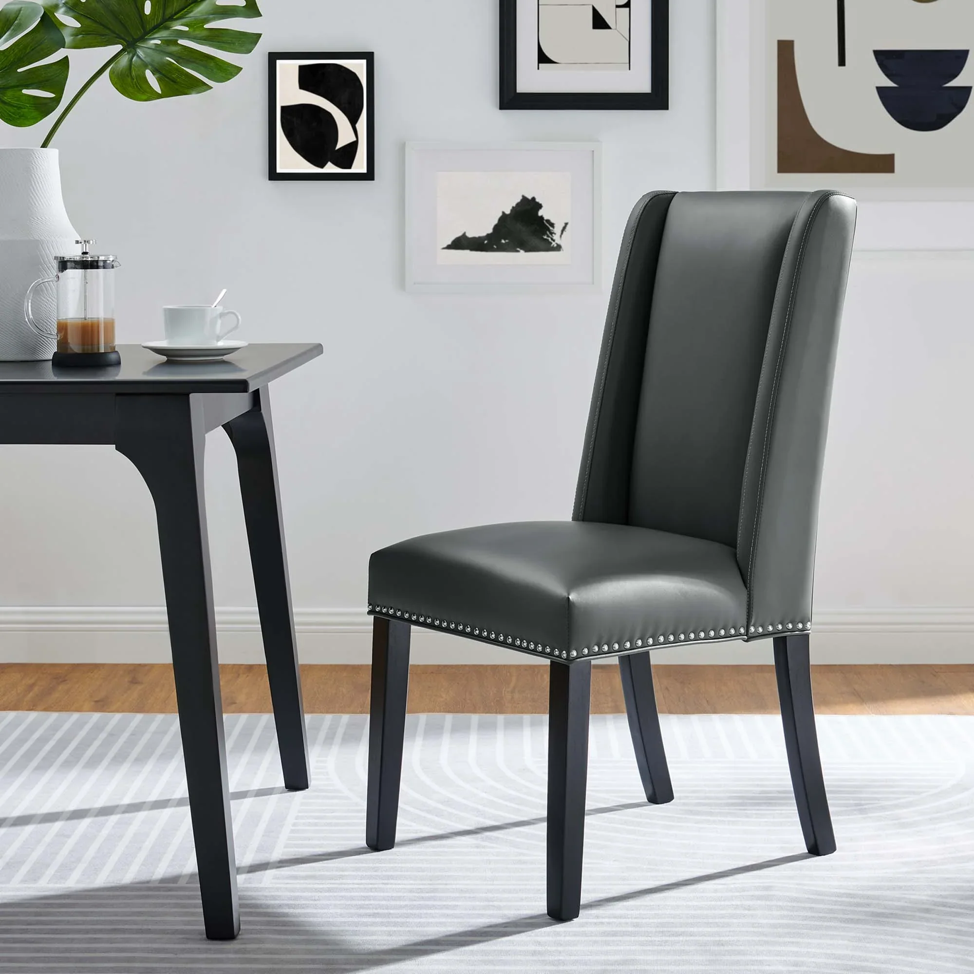 Baron Vegan Leather Dining Chair - Image 12
