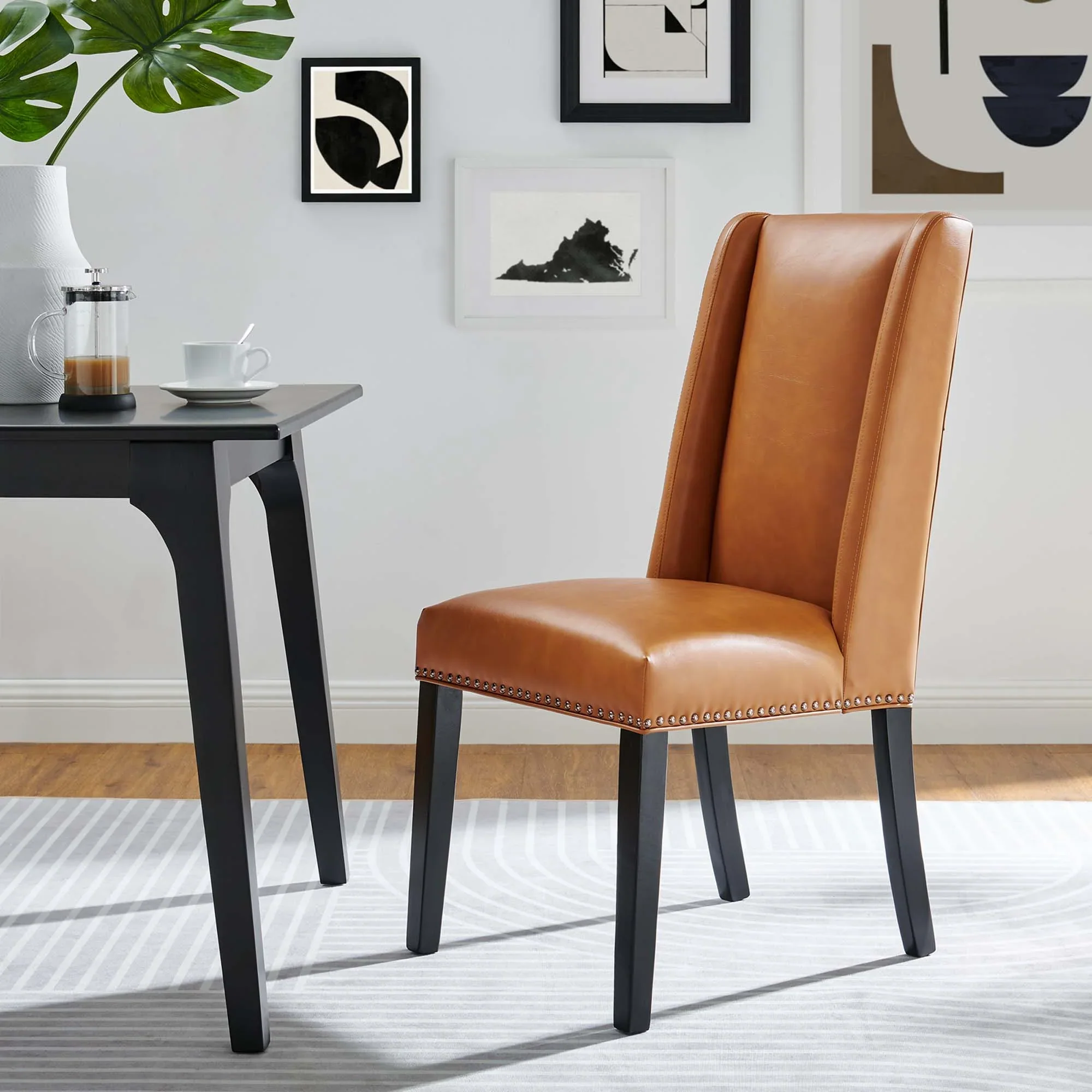 Baron Vegan Leather Dining Chair - Image 20