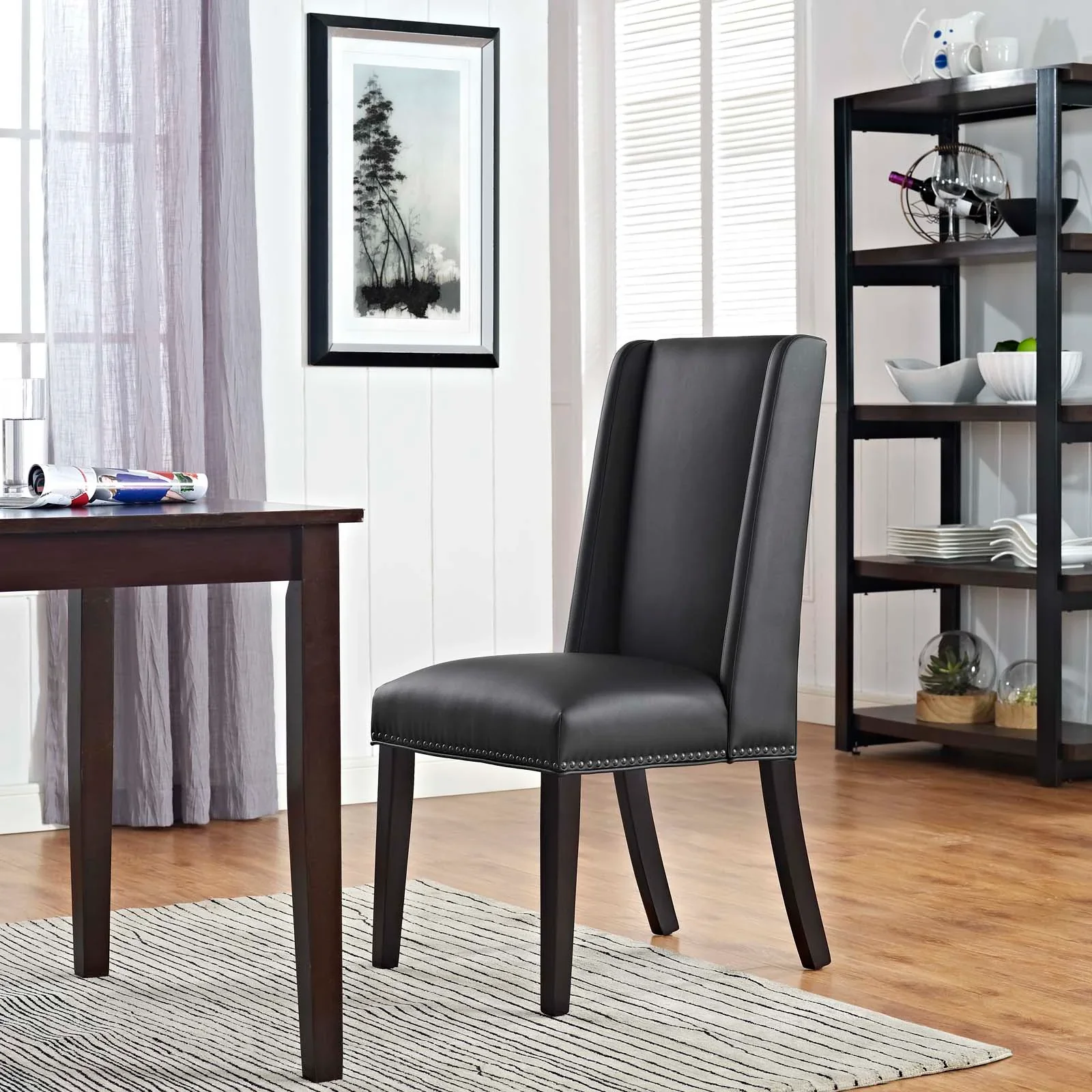 Baron Vegan Leather Dining Chair - Image 4