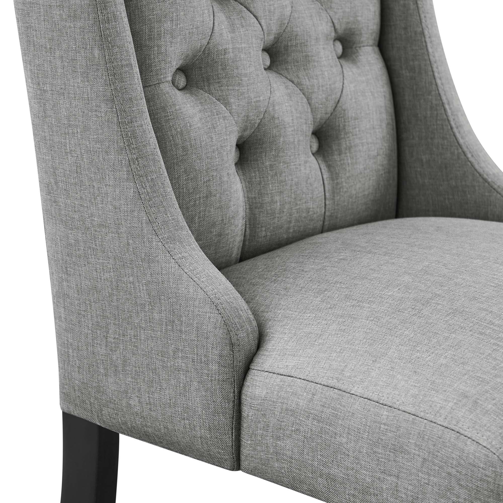 Baronet Button Tufted Fabric Dining Chair - Image 13