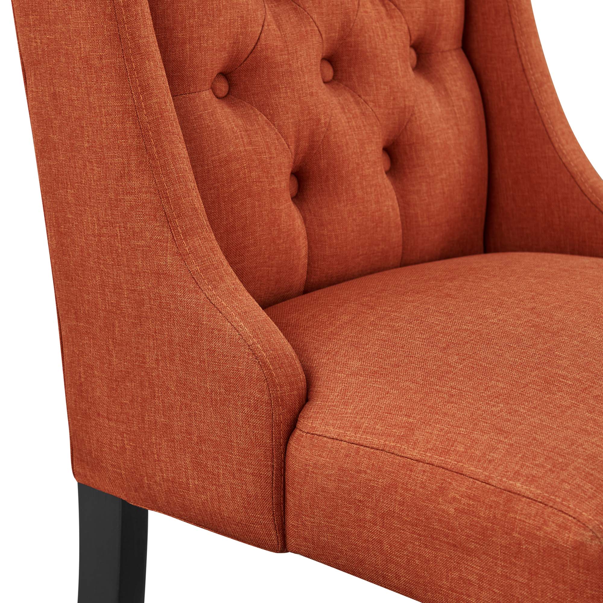 Baronet Button Tufted Fabric Dining Chair - Image 21