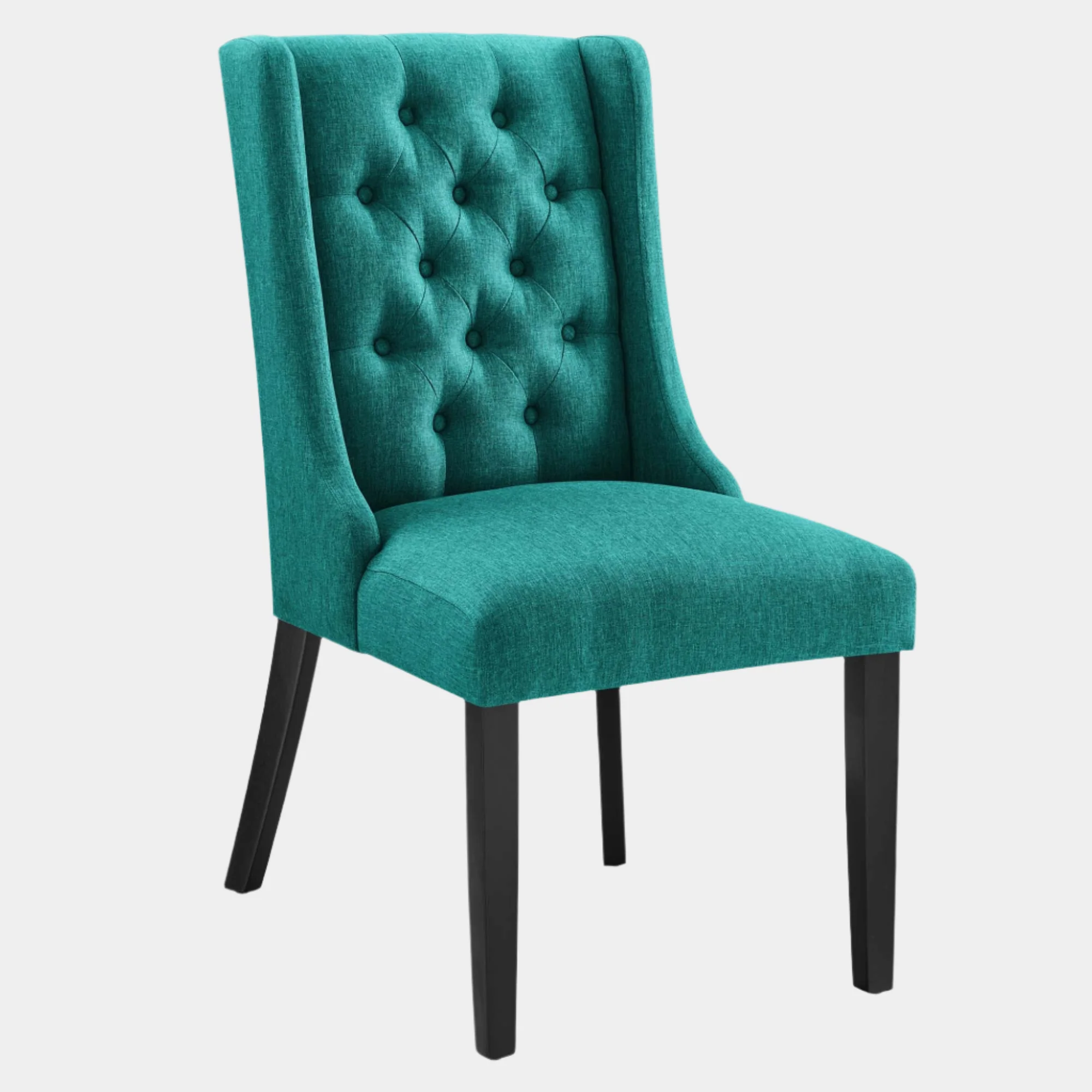 Baronet Button Tufted Fabric Dining Chair - Image 25