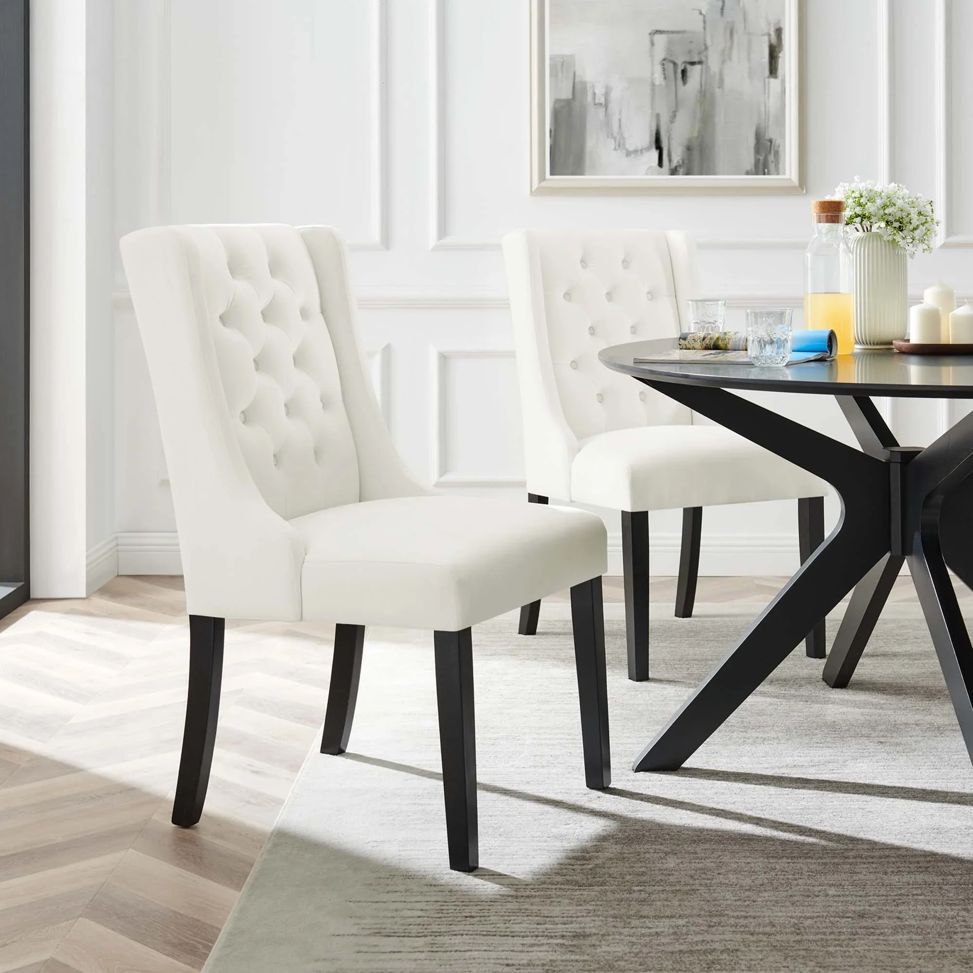 Baronet Performance Velvet Dining Chairs - Set of 2 - Image 18