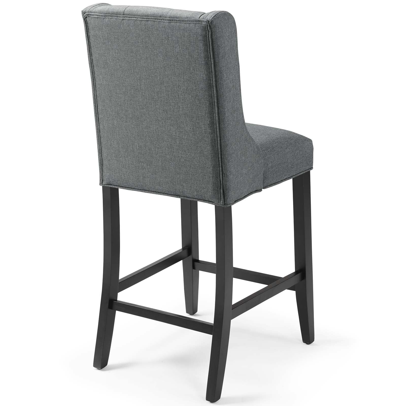 Baronet Tufted Button Upholstered Fabric Counter Stool - Image 12