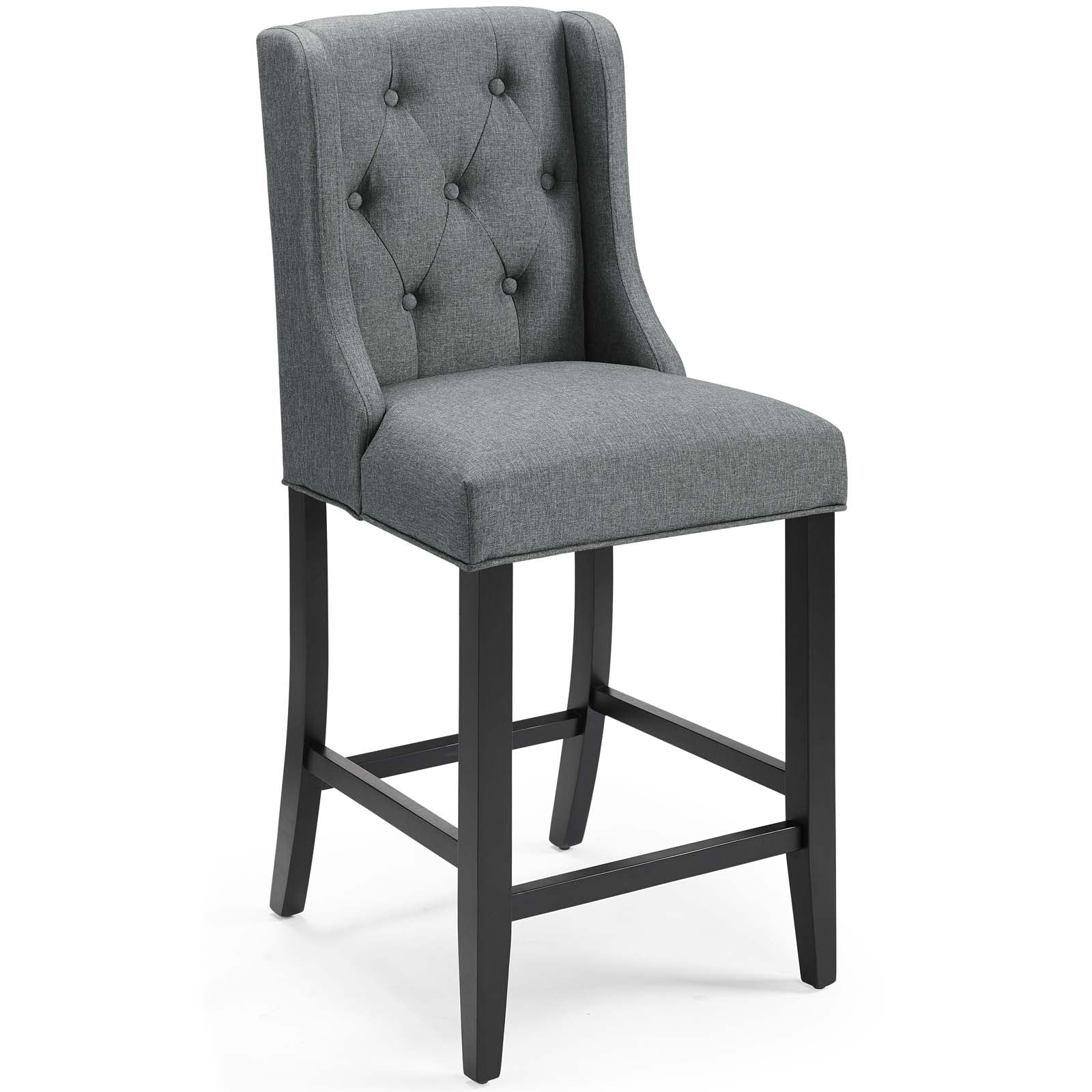 Baronet Upholstered Fabric Counter Bar Stool Set of 2 - Image 10
