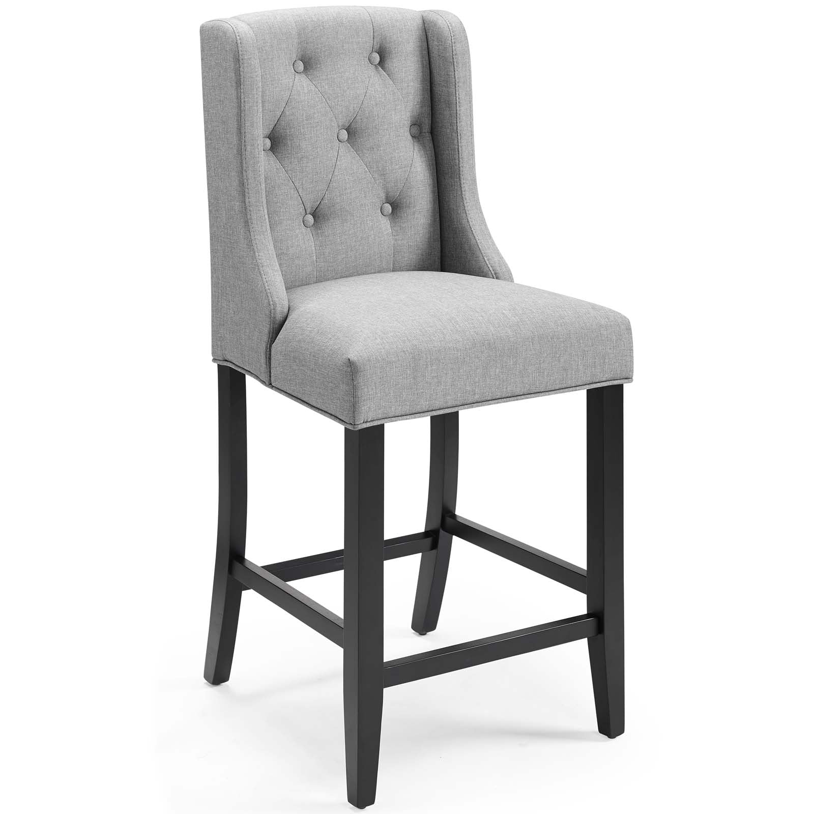 Baronet Upholstered Fabric Counter Bar Stool Set of 2 - Image 17