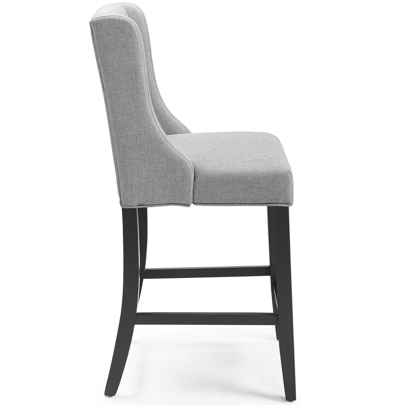 Baronet Upholstered Fabric Counter Bar Stool Set of 2 - Image 18