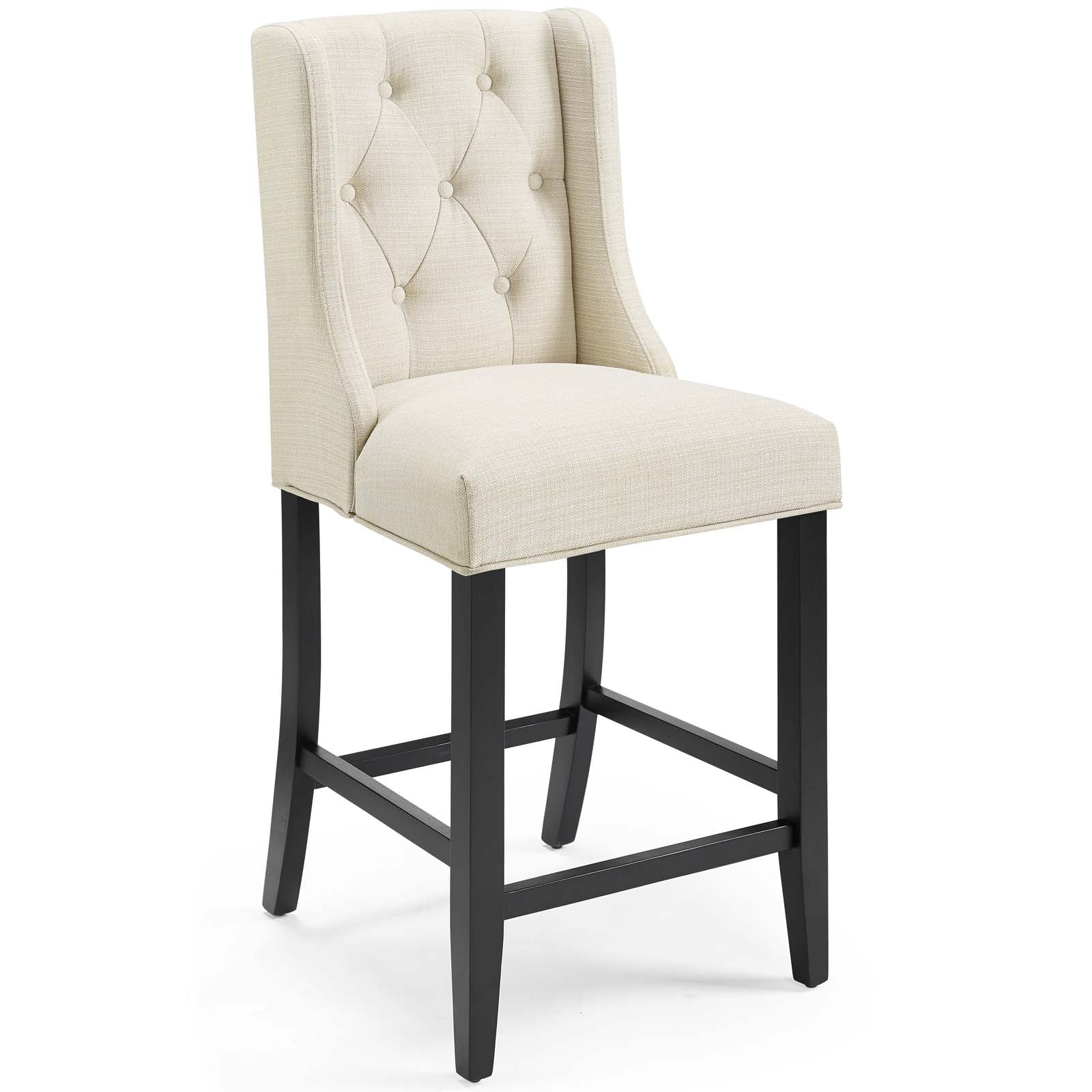 Baronet Upholstered Fabric Counter Bar Stool Set of 2 - Image 24