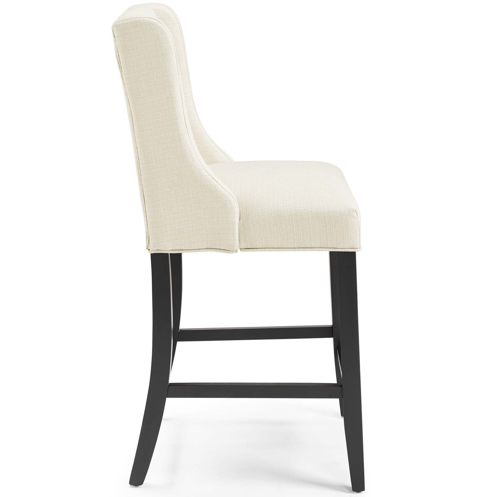 Baronet Upholstered Fabric Counter Bar Stool Set of 2 - Image 25