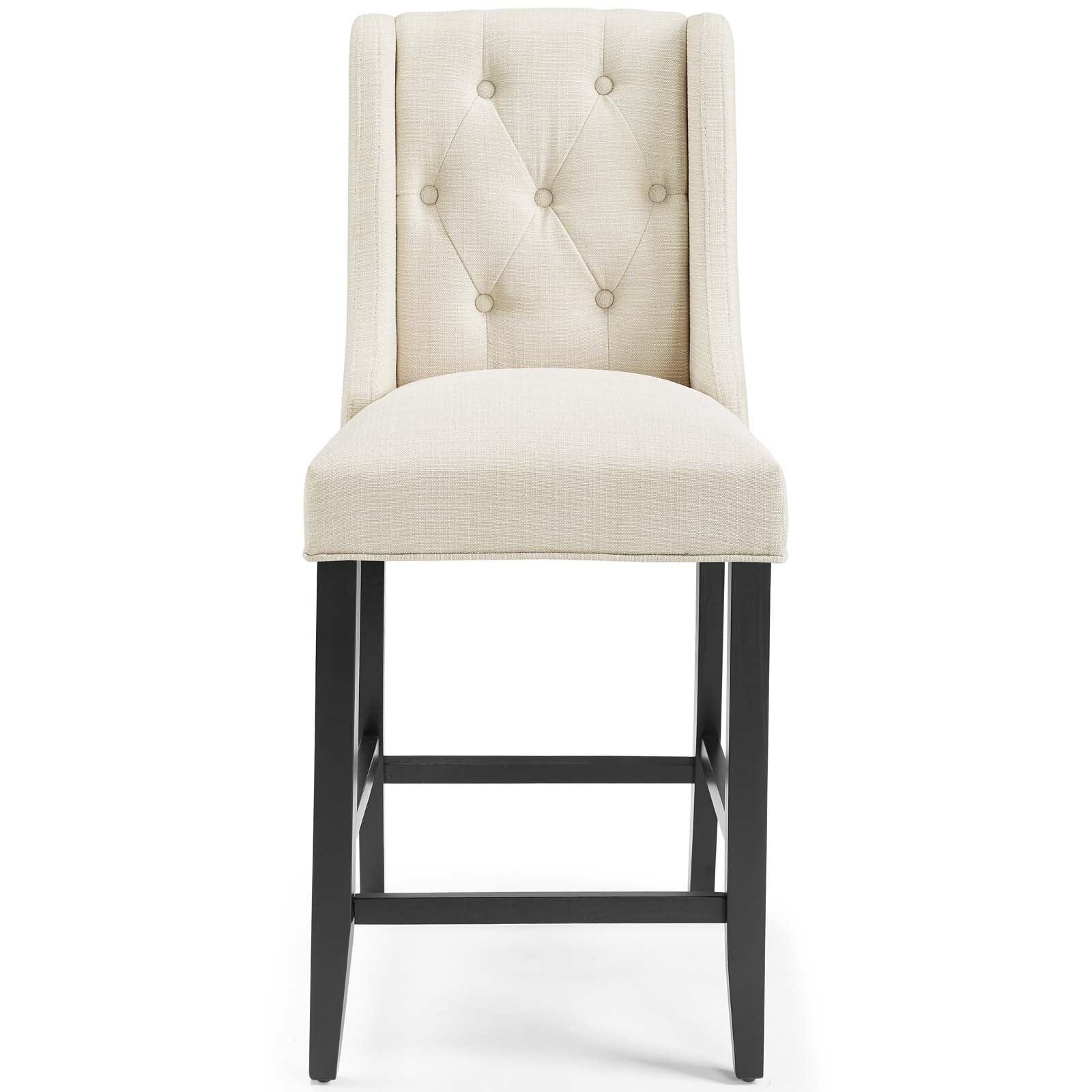 Baronet Upholstered Fabric Counter Bar Stool Set of 2 - Image 27