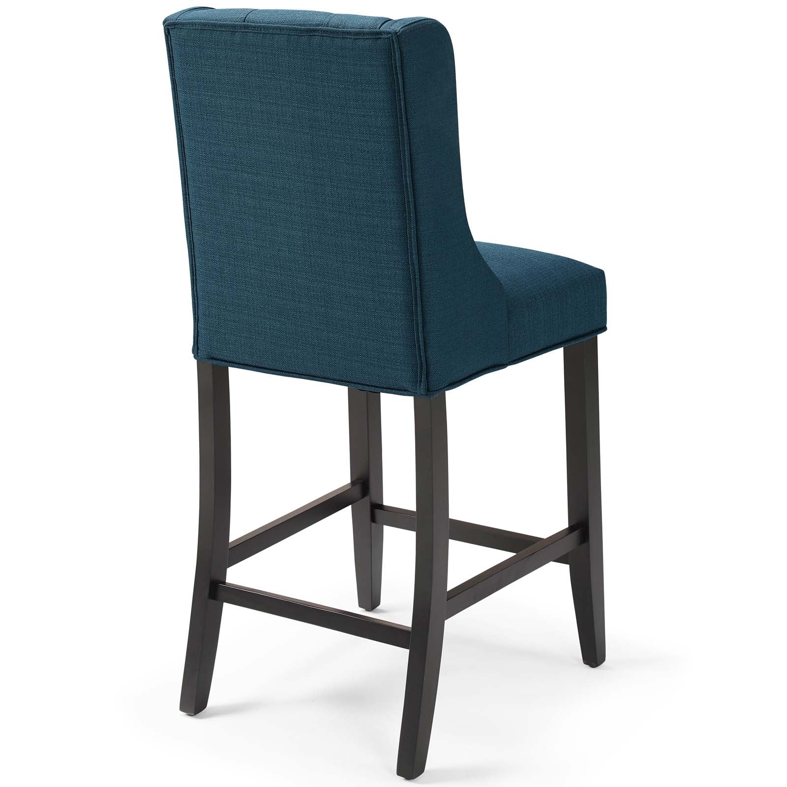 Baronet Upholstered Fabric Counter Bar Stool Set of 2 - Image 5