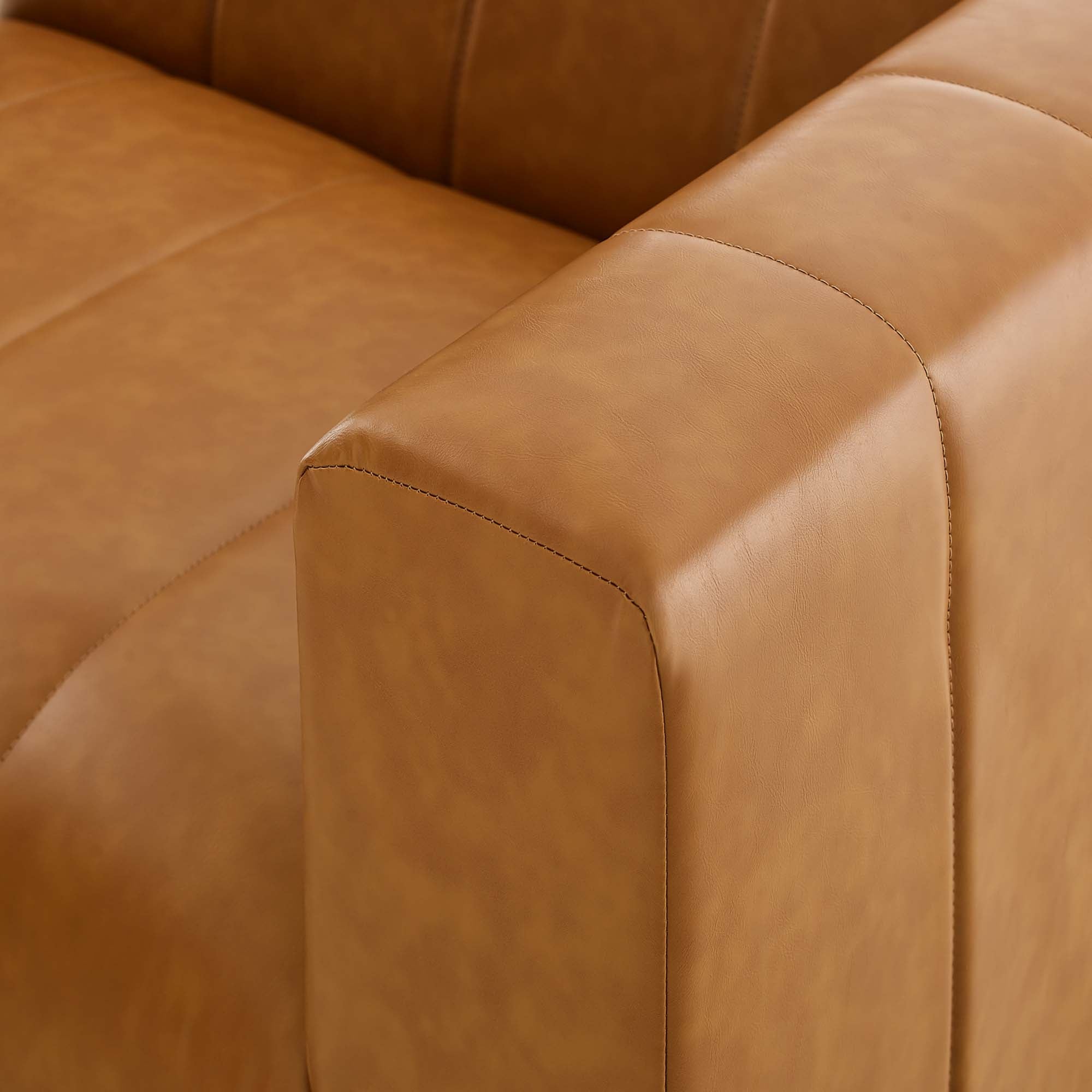 Bartlett Vegan Leather 4-Piece Sectional Sofa - Image 12