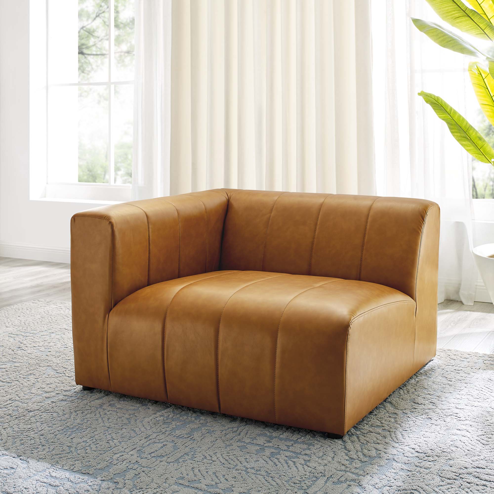 Bartlett Vegan Leather Left-Arm Chair - Image 2