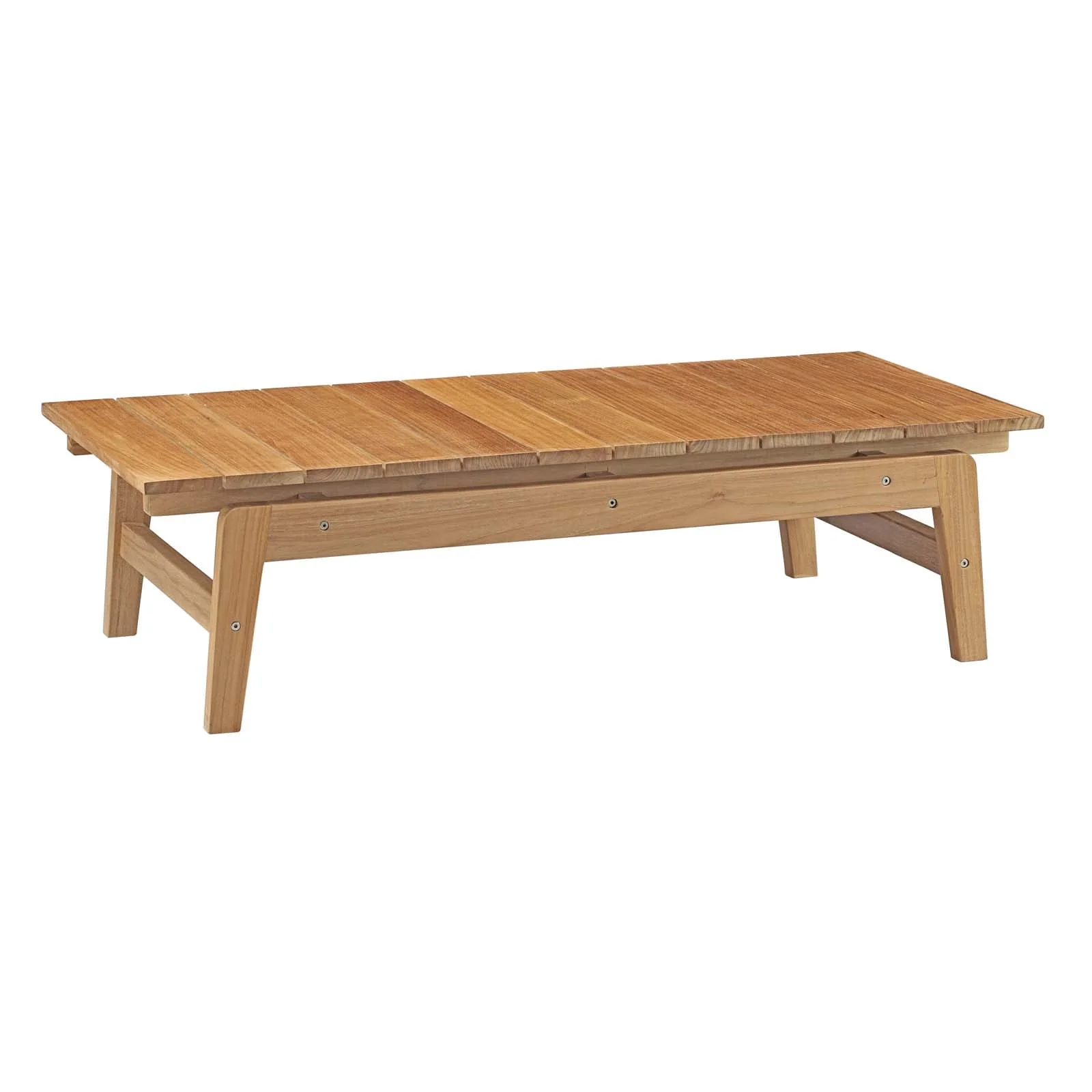 Bayport 4 Piece Outdoor Patio Teak Set in Natural White - Image 5
