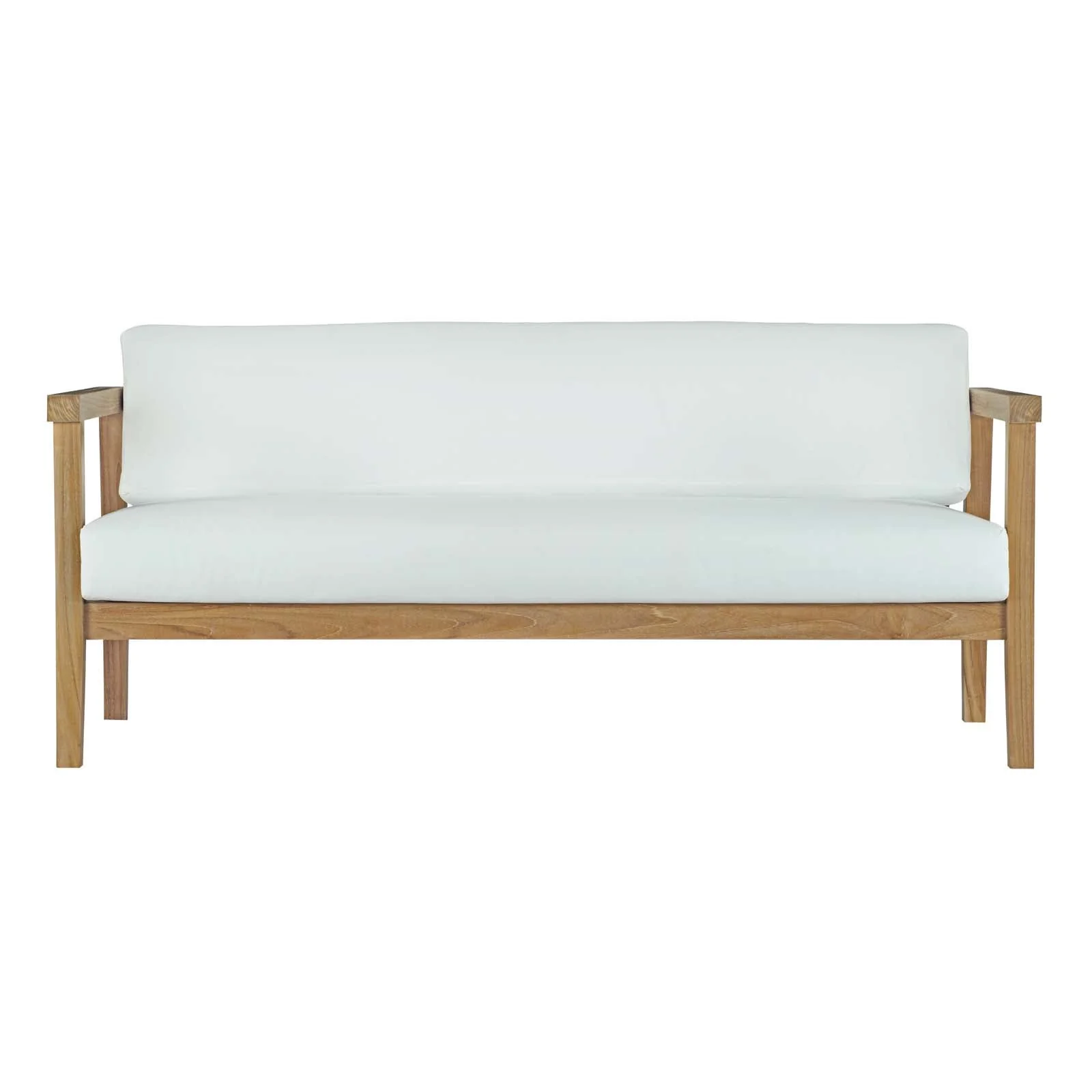 Bayport 6 Piece Outdoor Patio Teak Set in Natural White - Image 3