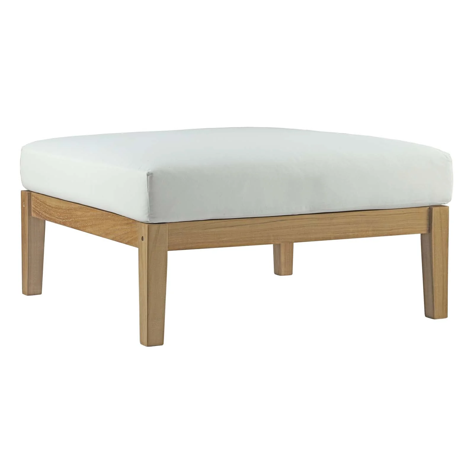 Bayport 6 Piece Outdoor Patio Teak Set in Natural White - Image 9