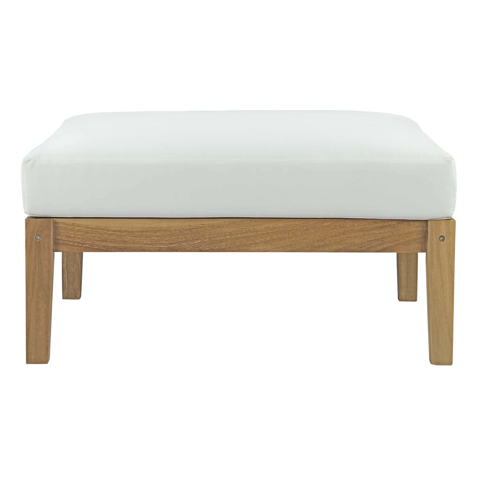 Bayport 8 Piece Outdoor Patio Teak Set in Natural White - Image 5