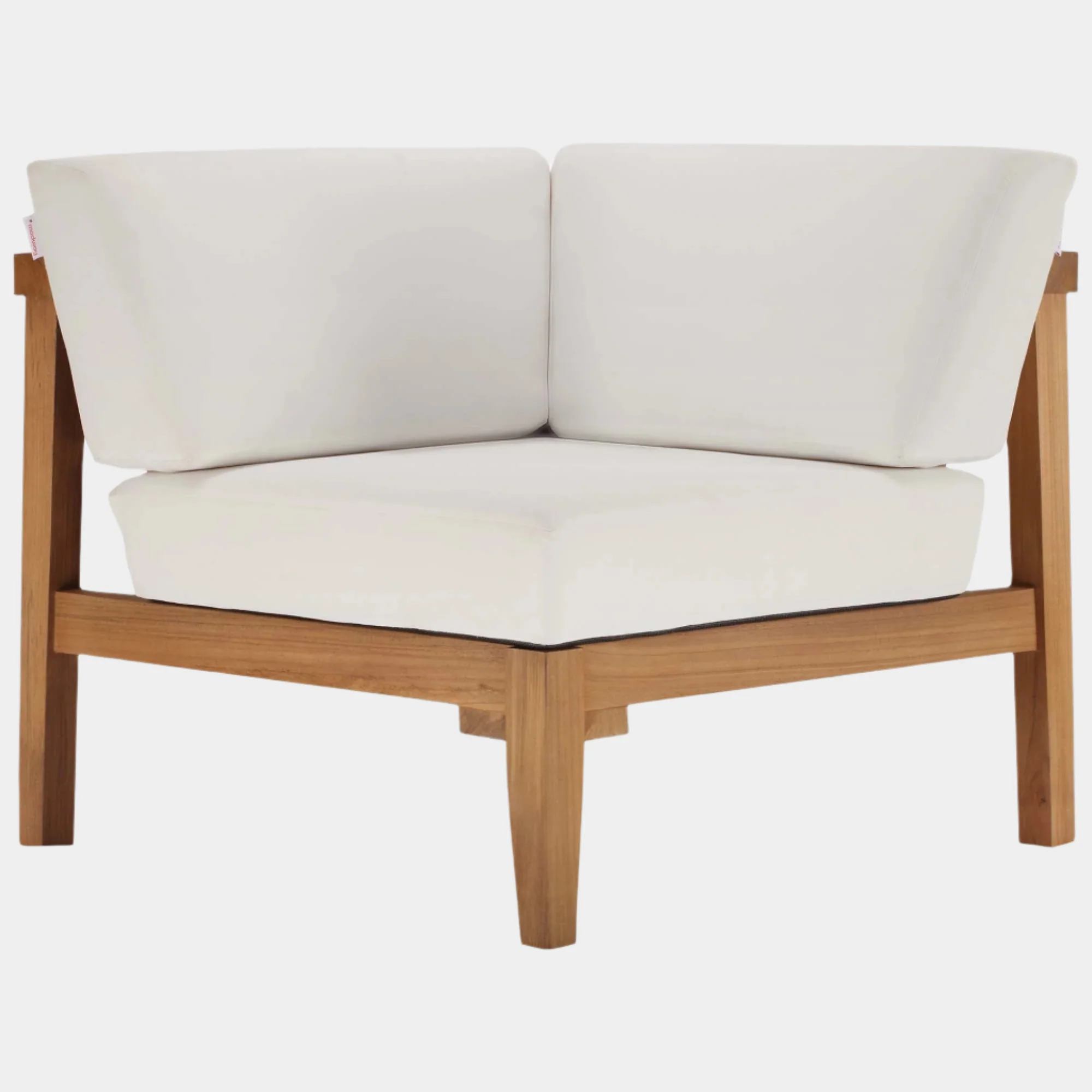 Bayport Outdoor Patio Teak Wood Corner Chair