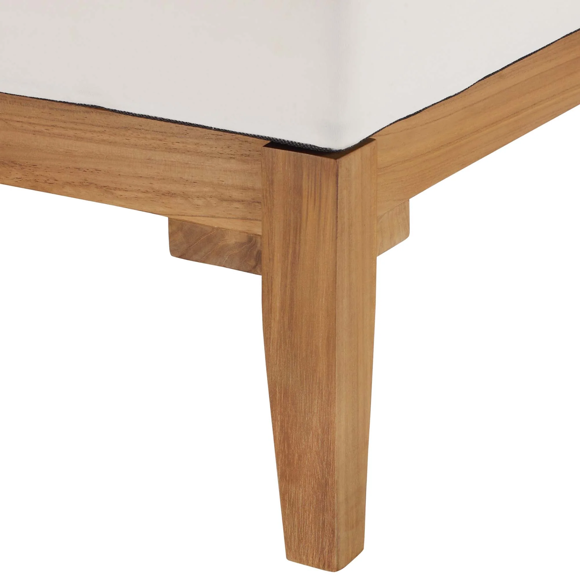 Bayport Outdoor Patio Teak Wood Corner Chair - Image 6