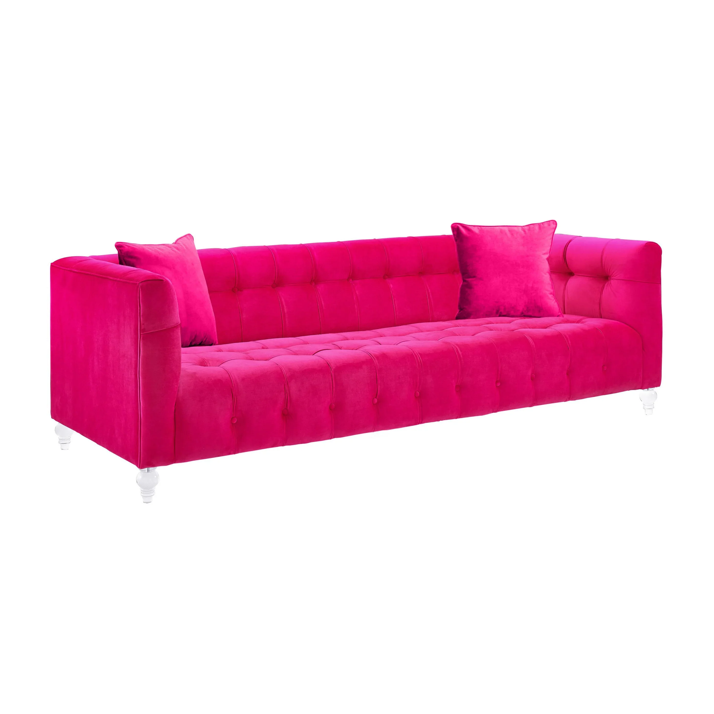 Bea 90.6" Performance Velvet Tufted Sofa - Image 10