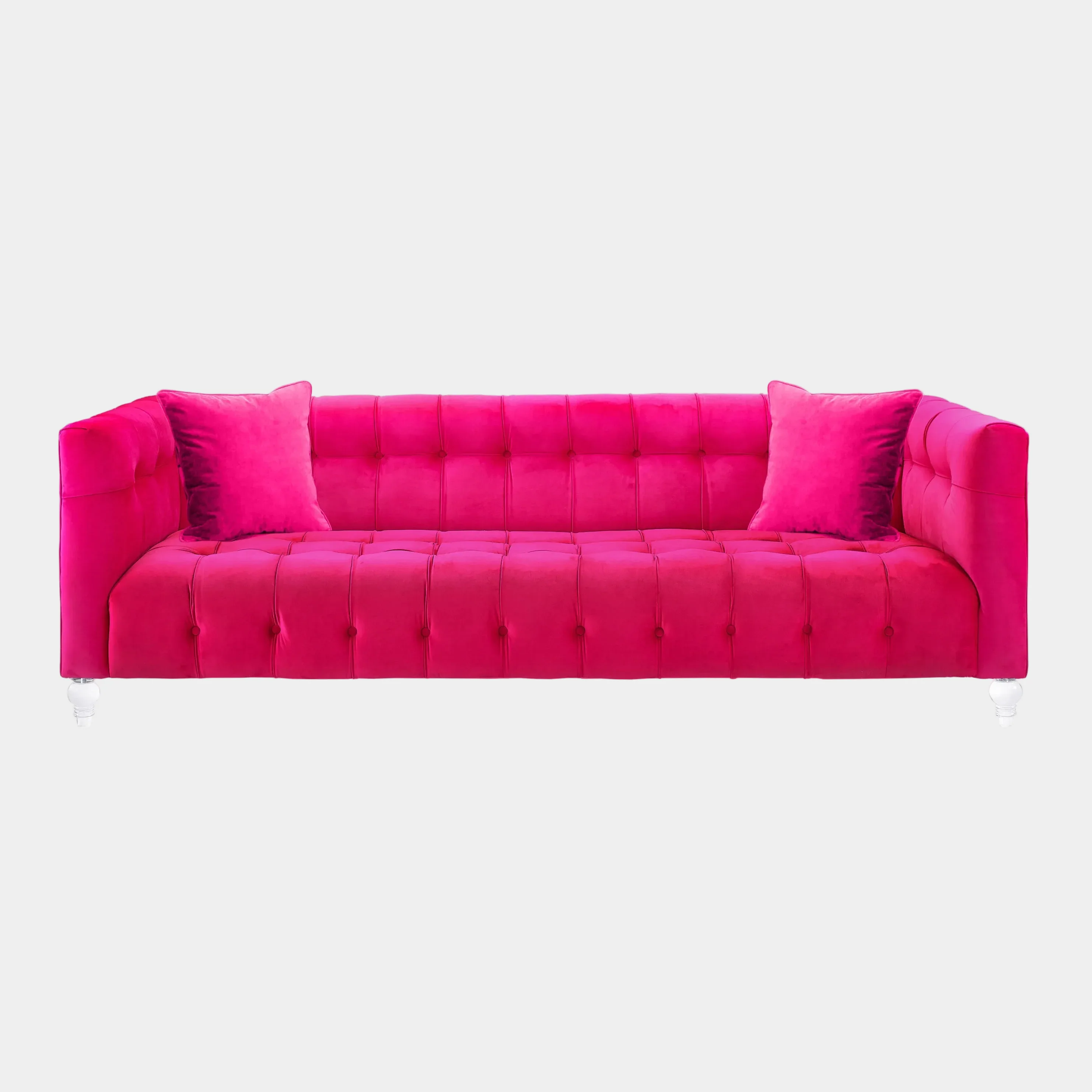 Bea 90.6" Performance Velvet Tufted Sofa - Image 7