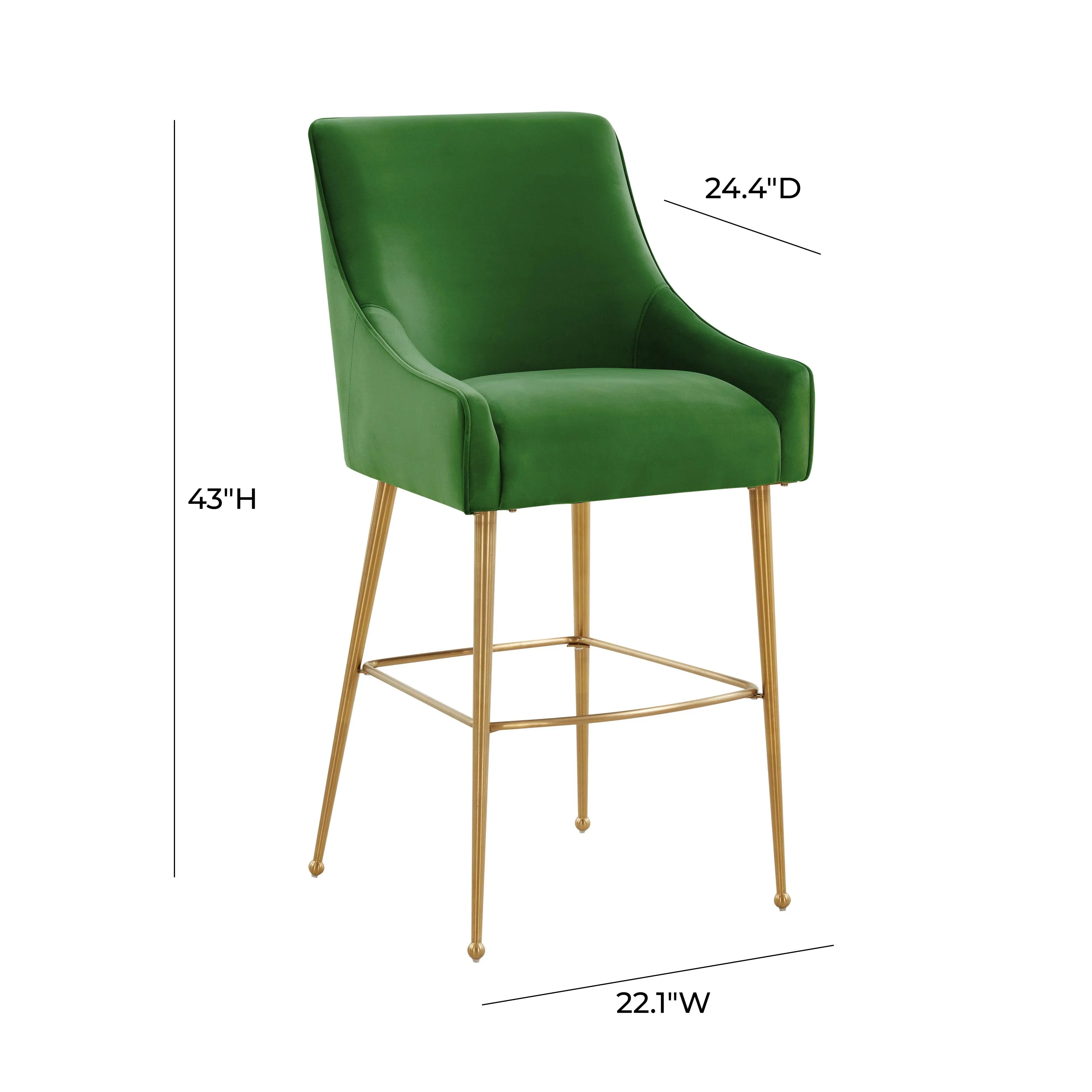 Beatrix Performance Velvet Stool - Image 12