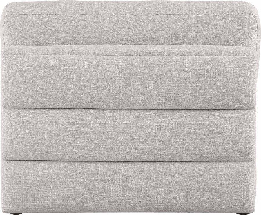 Beckham Linen Textured Fabric Upholstered Armless Modular Chair - Image 19