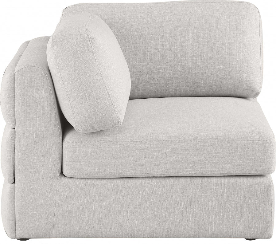 Beckham Linen Textured Fabric Upholstered Corner Modular Chair - Image 20