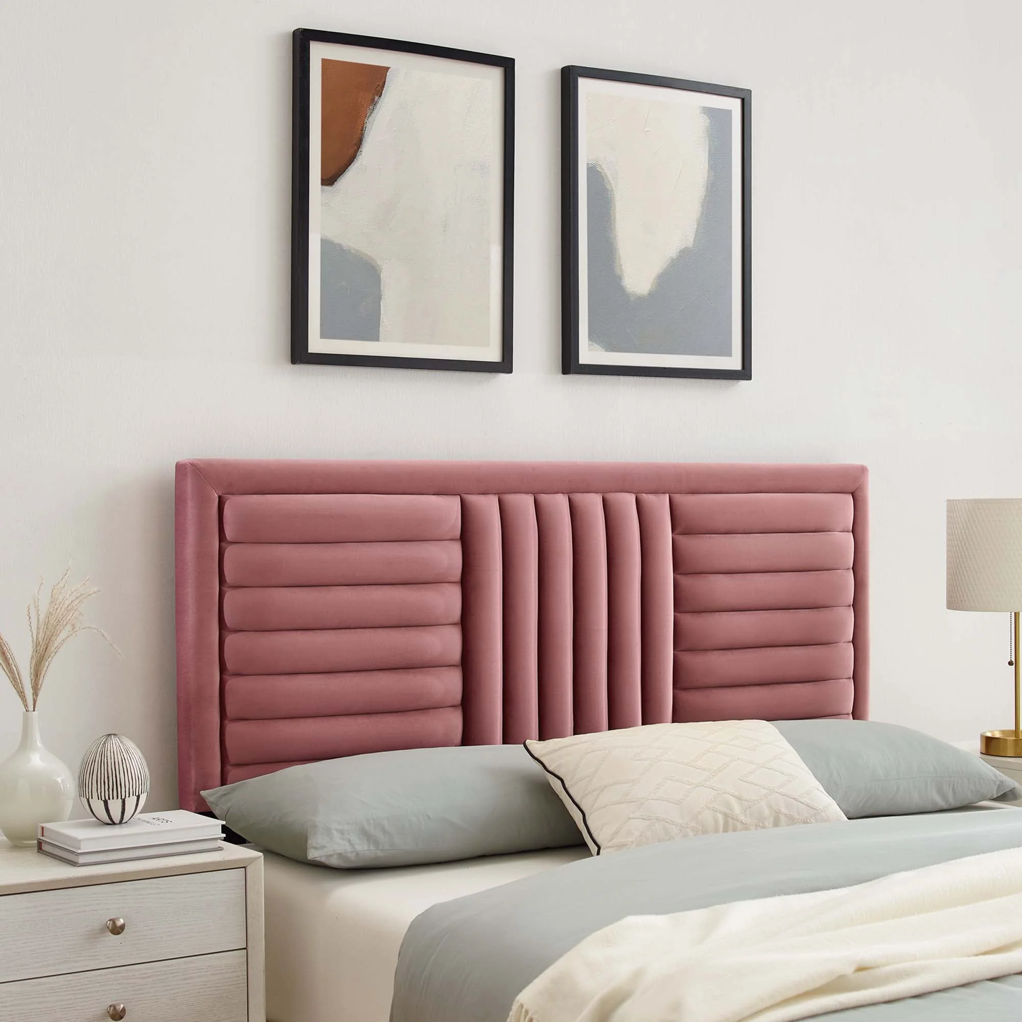Believe Channel Tufted Performance Velvet Headboard - Image 18