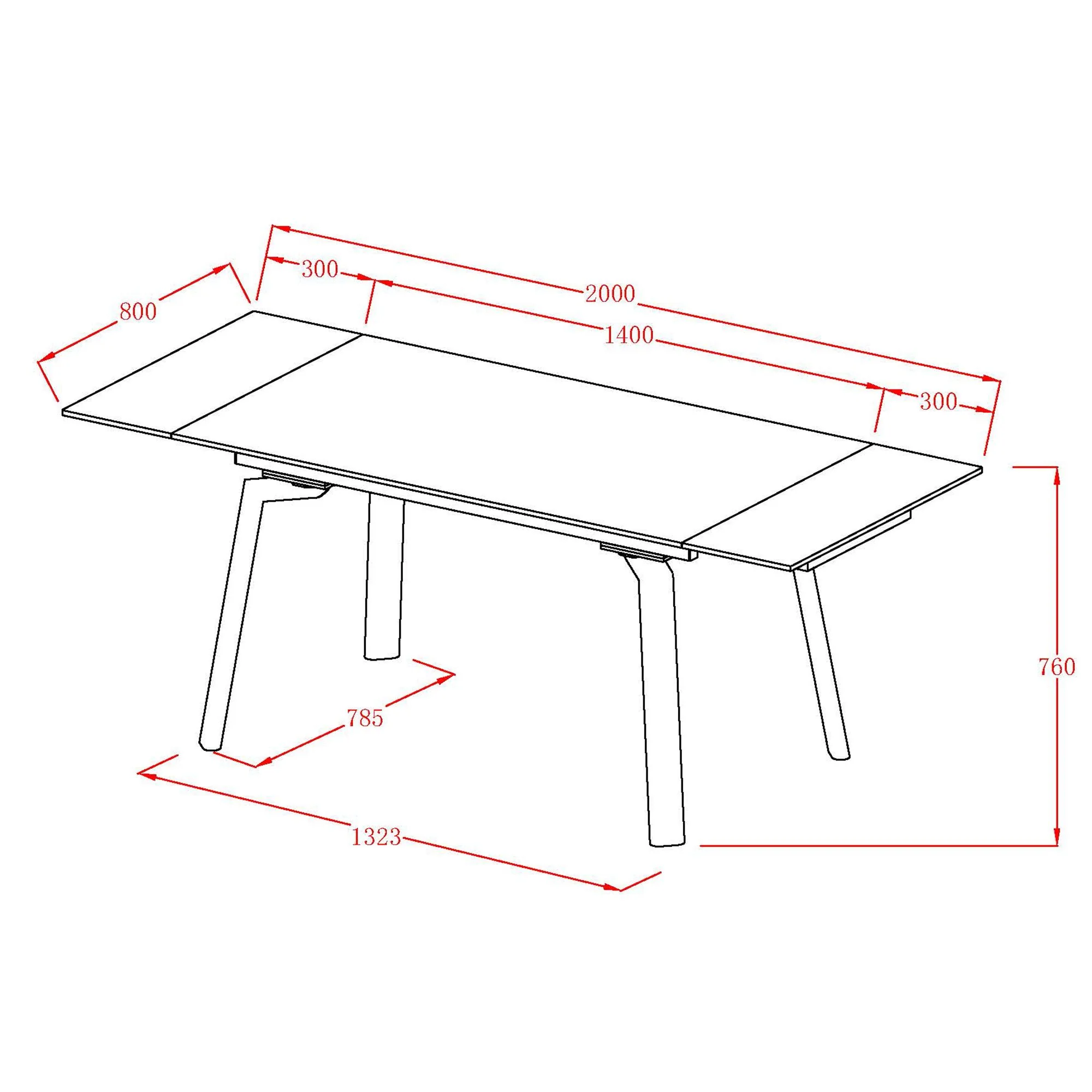 Bellaro Dining Table with Extension in Travertine and Cream - Image 2