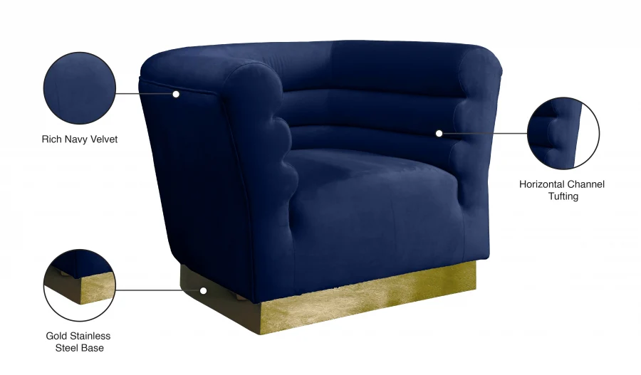 Bellini Velvet Upholstered Chair - Image 14