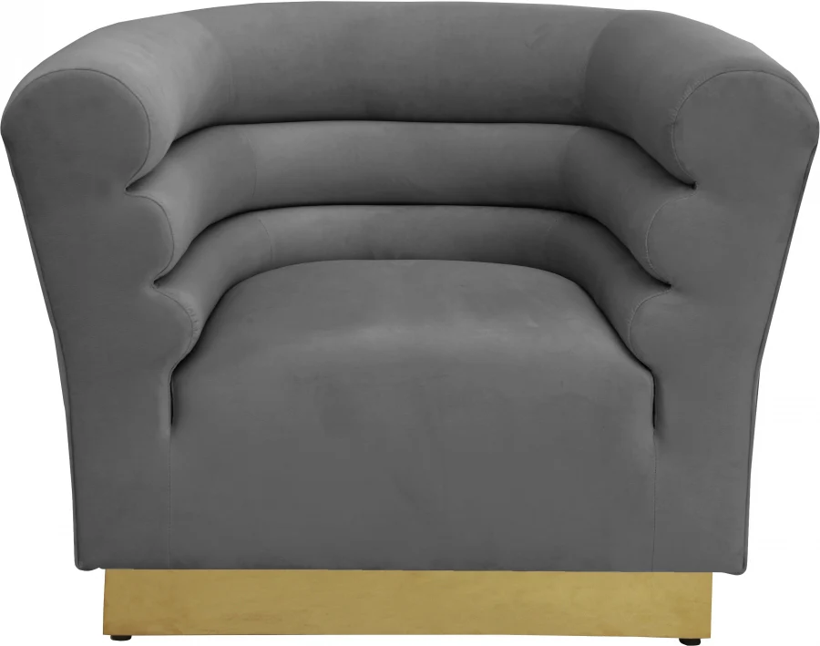 Bellini Velvet Upholstered Chair - Image 4