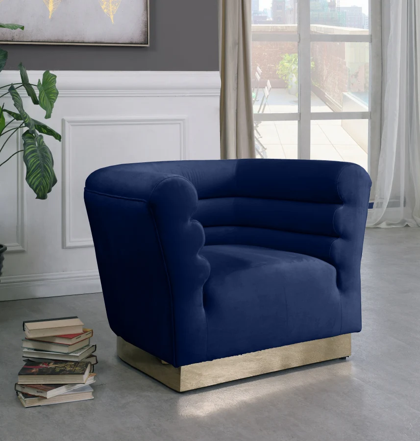 Bellini Velvet Upholstered Chair - Image 9