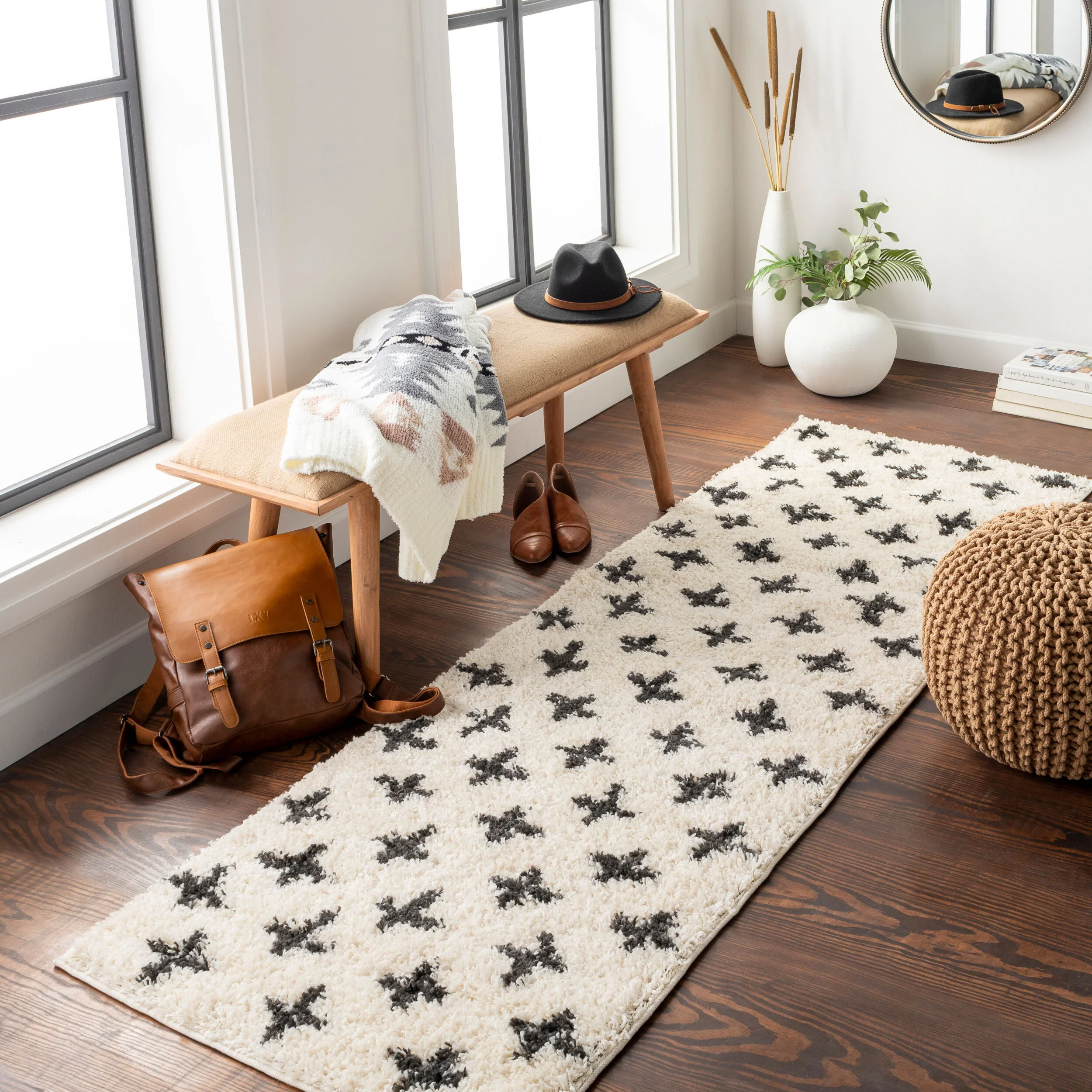 Beni Shag Machine Woven Rug - Image 7