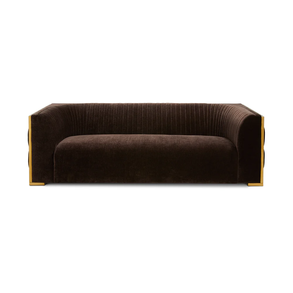 Bergen Gold Sofa: Contessa Java - Image 2