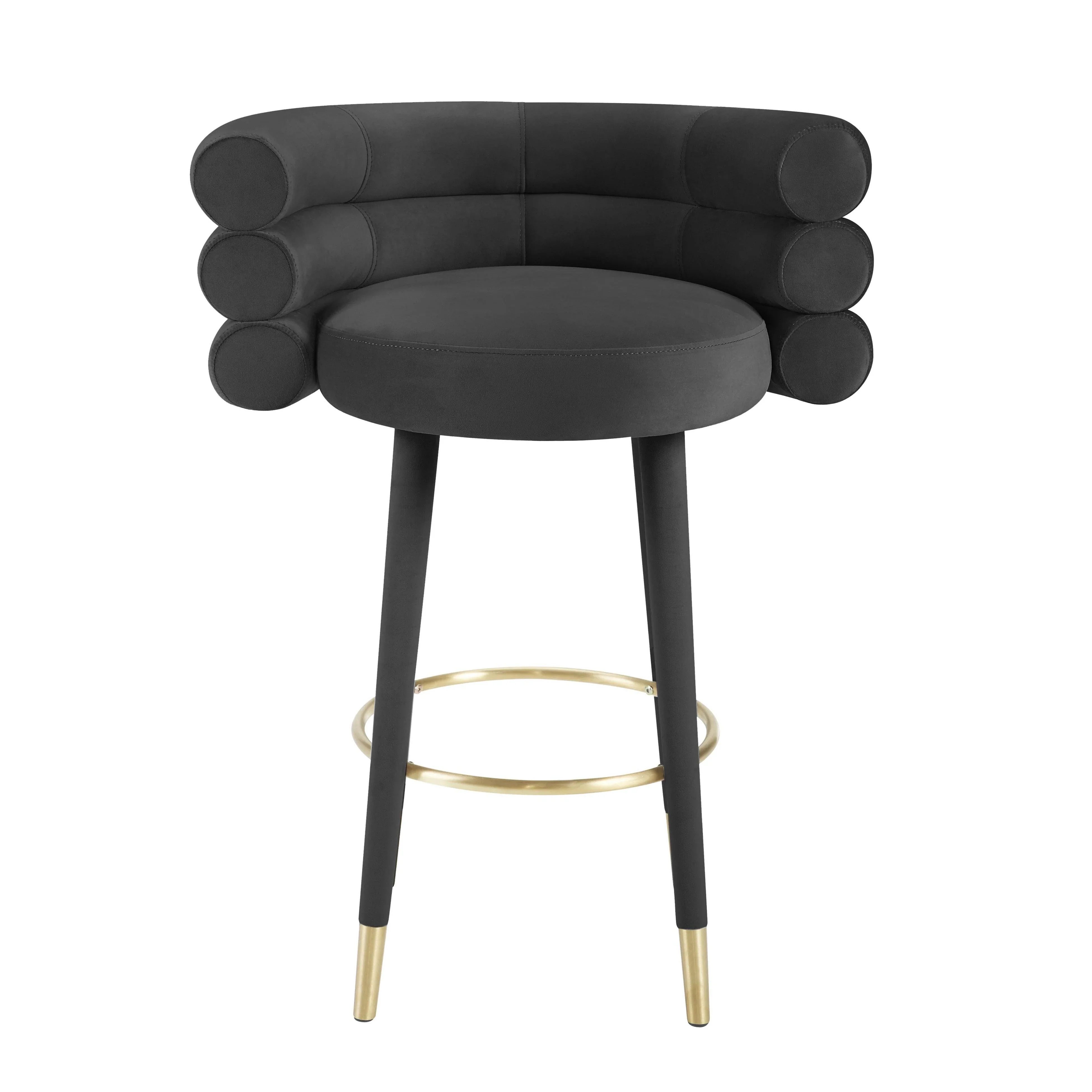 Betty Performance Velvet Stool - Image 25