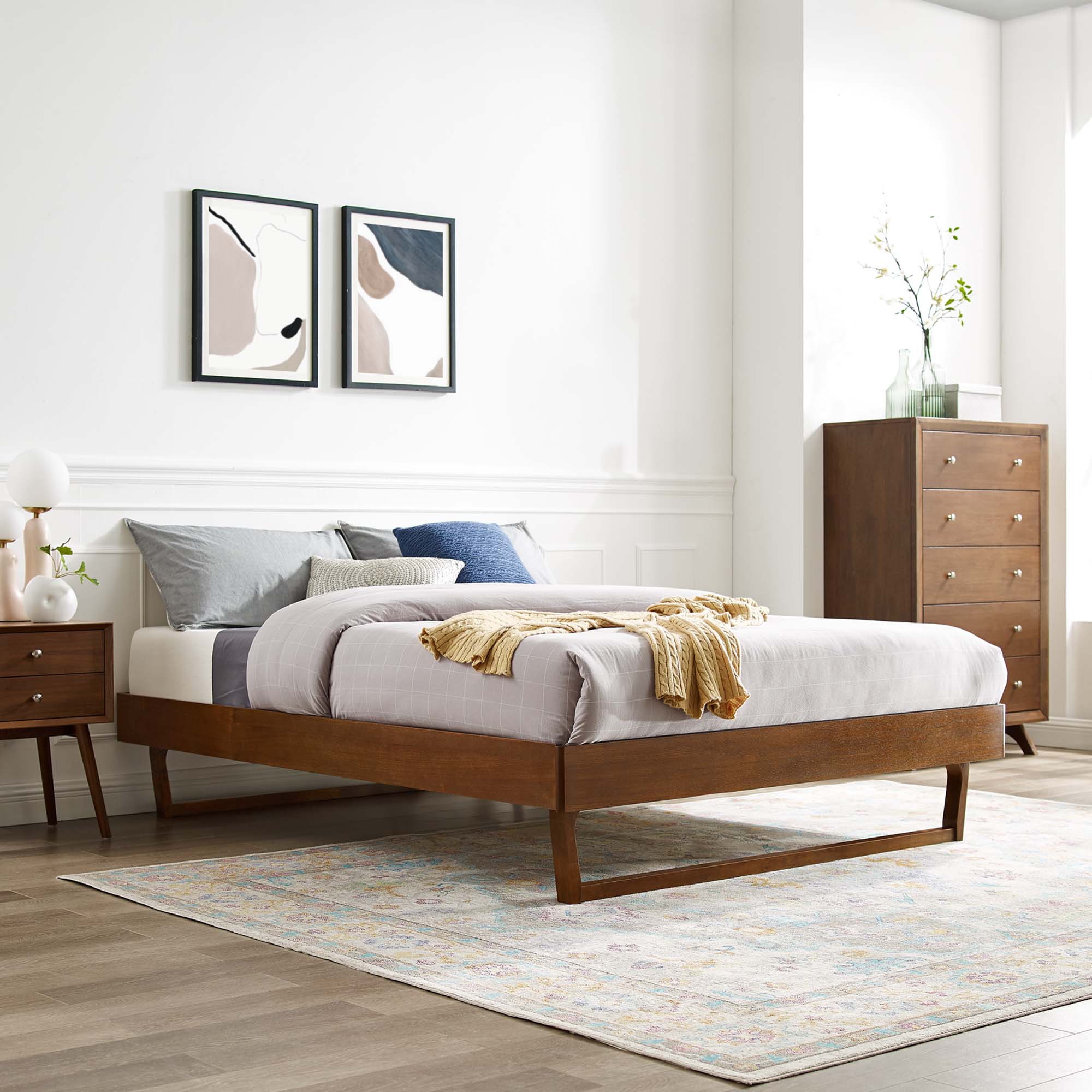 Billie Wood Platform Bed Frame - Image 14