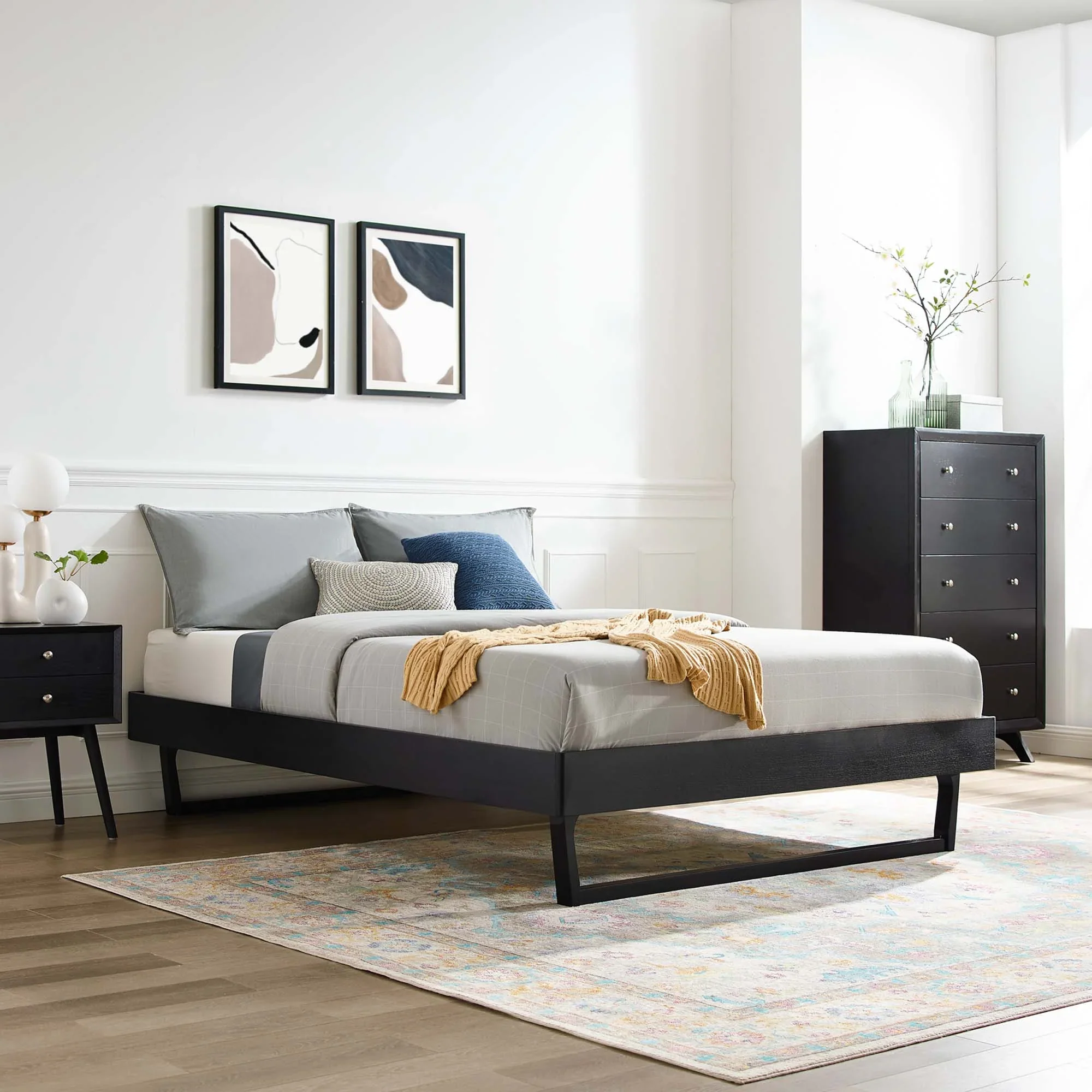 Billie Wood Platform Bed Frame - Image 21