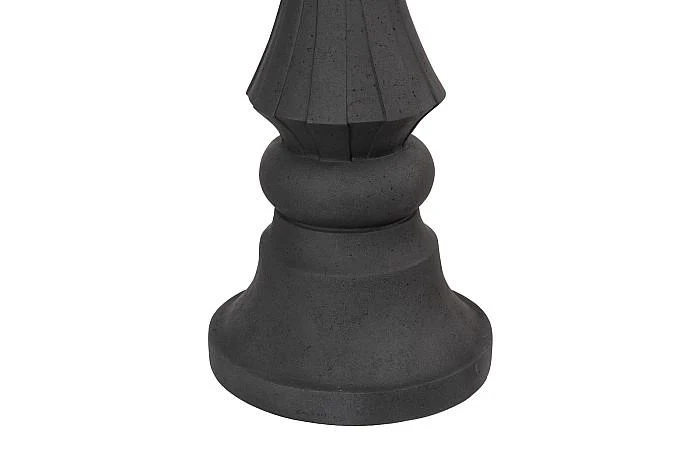 Bishop Chess Sculpture, Cast Stone Black - Image 3