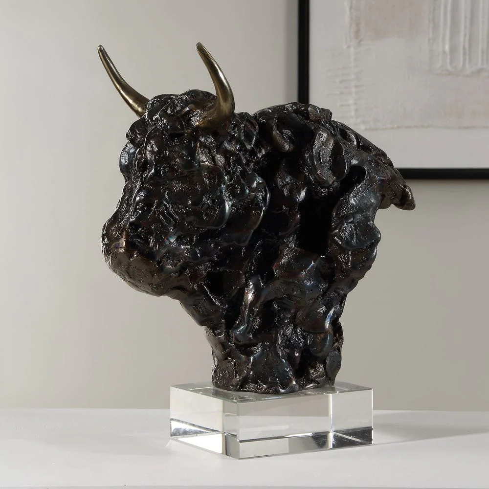 Bison Bust, Sculpture - Image 6