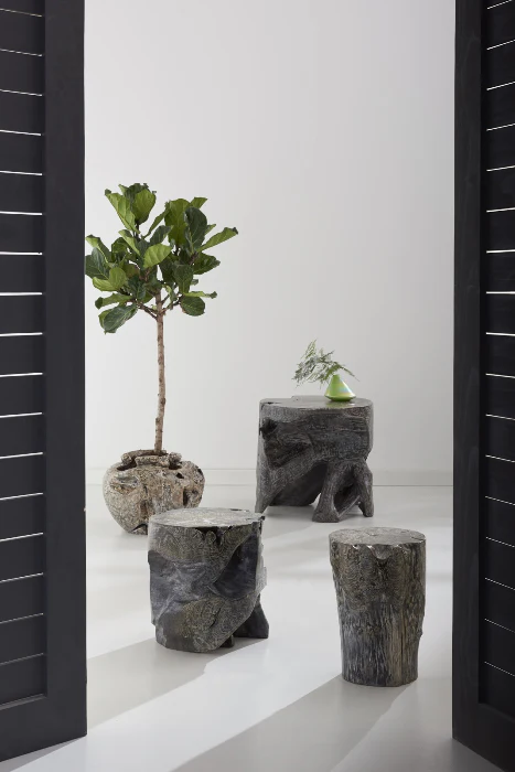 Black Wash Stool Square - Image 7